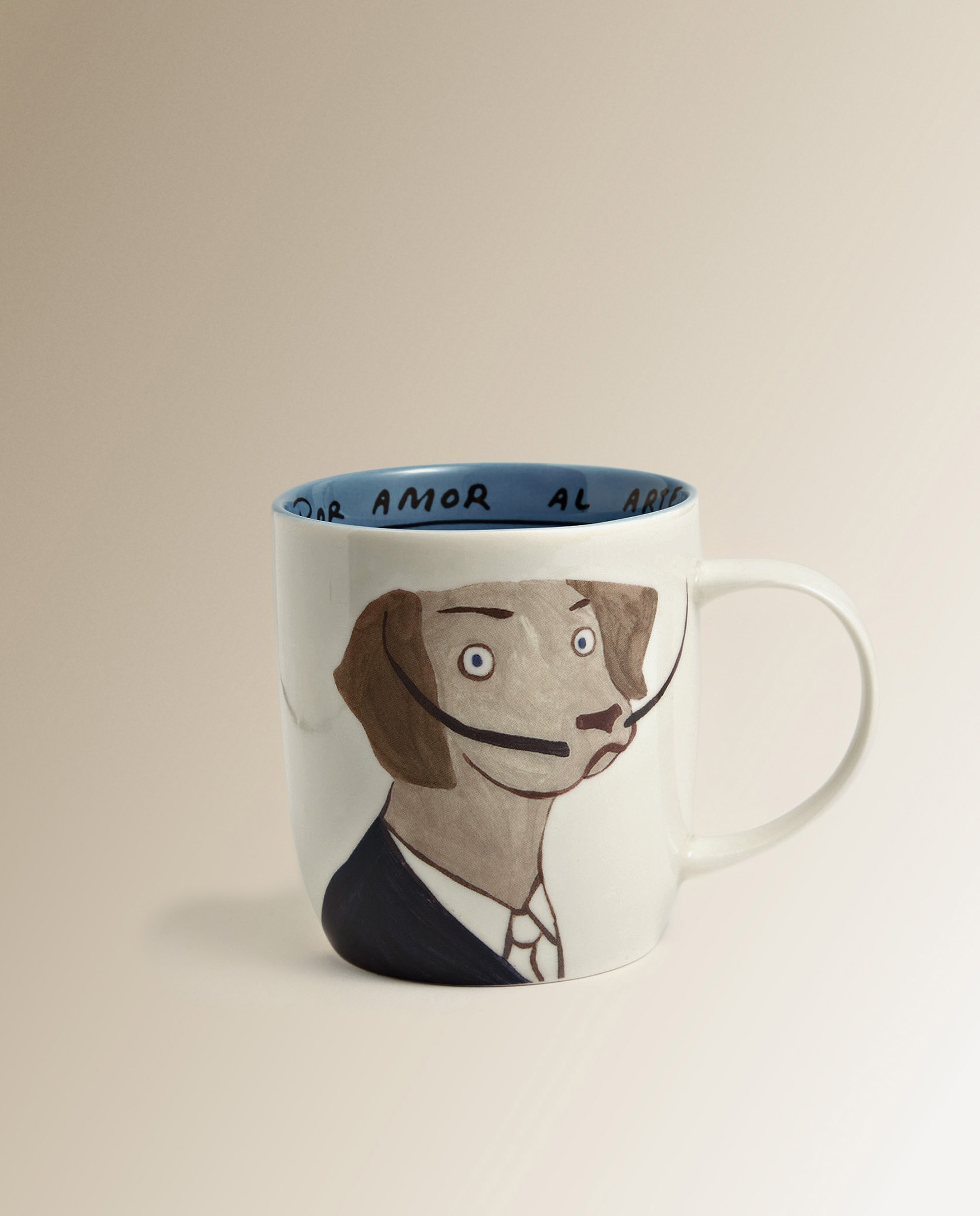 Caneca Cão Dali Azul-1