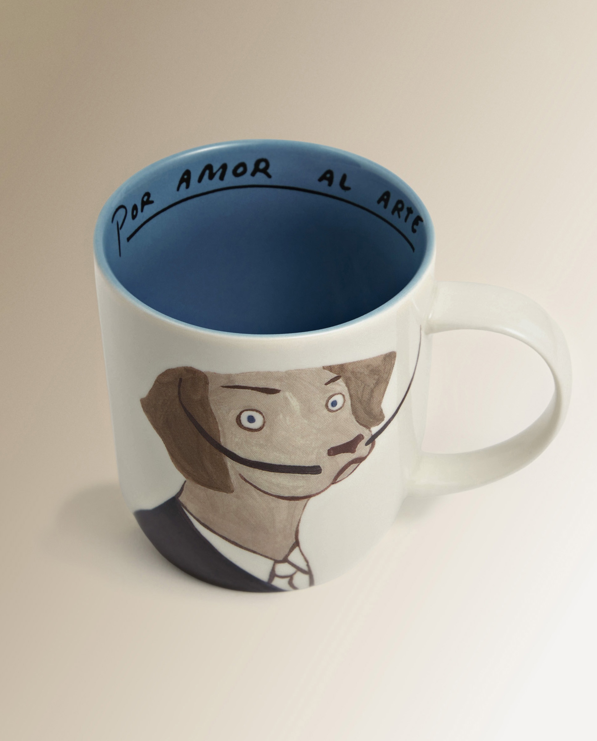 Caneca Cão Dali Azul-4