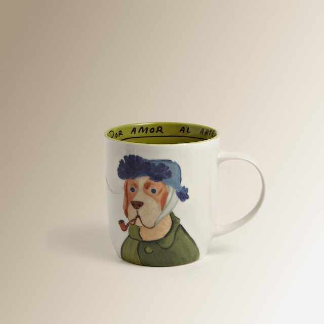 Imagem 0 de Caneca com cão Van Gogh