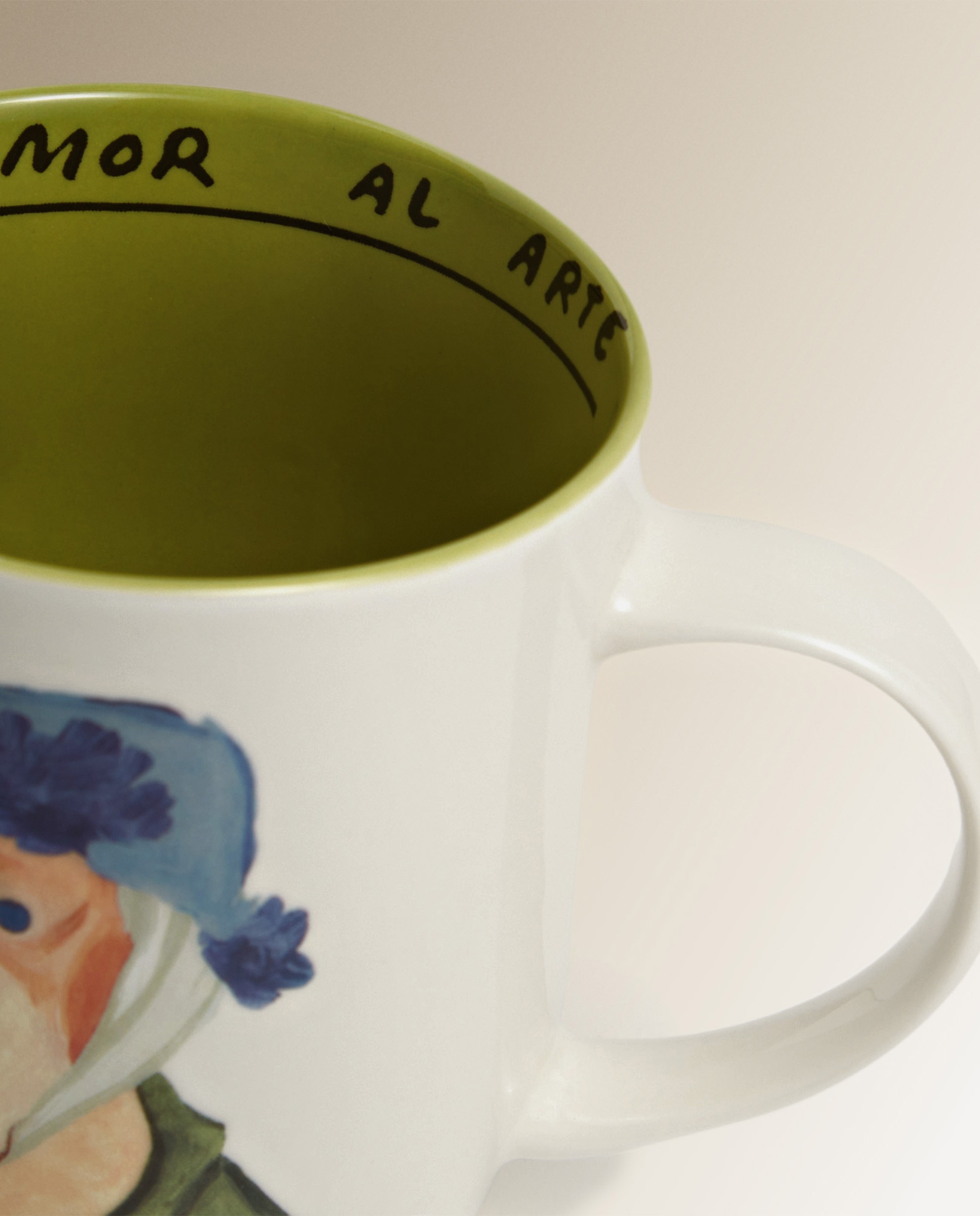 Caneca com cão Van Gogh Verde-3