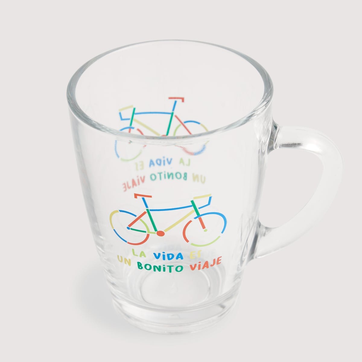 Taza de café Bicicleta Basics El Corte Inglés Transparente-2
