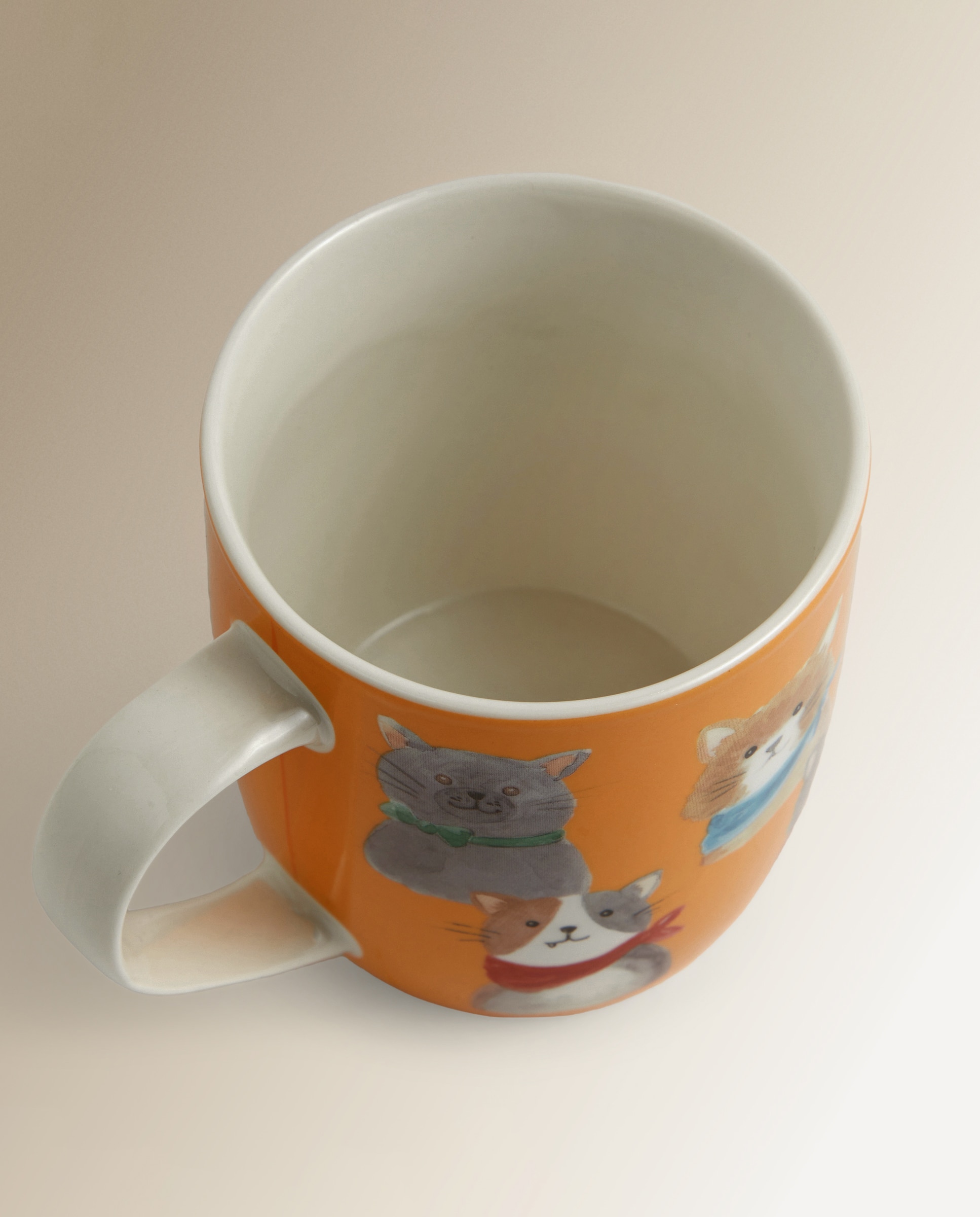 Tigela Mug Gato Doggy Amarelo-3