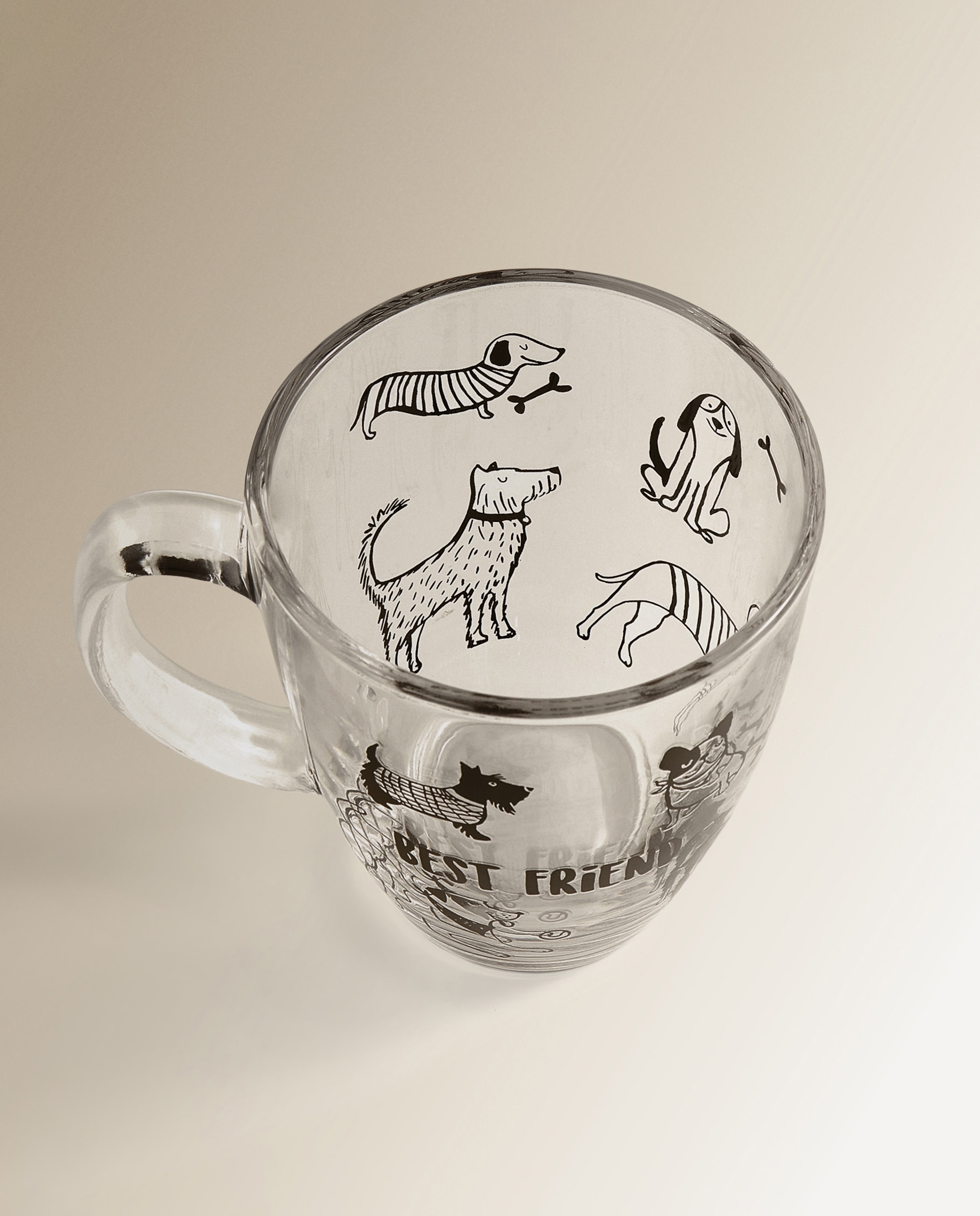 Taza mug perro Mascotas Basics El Corte Inglés Transparente-2