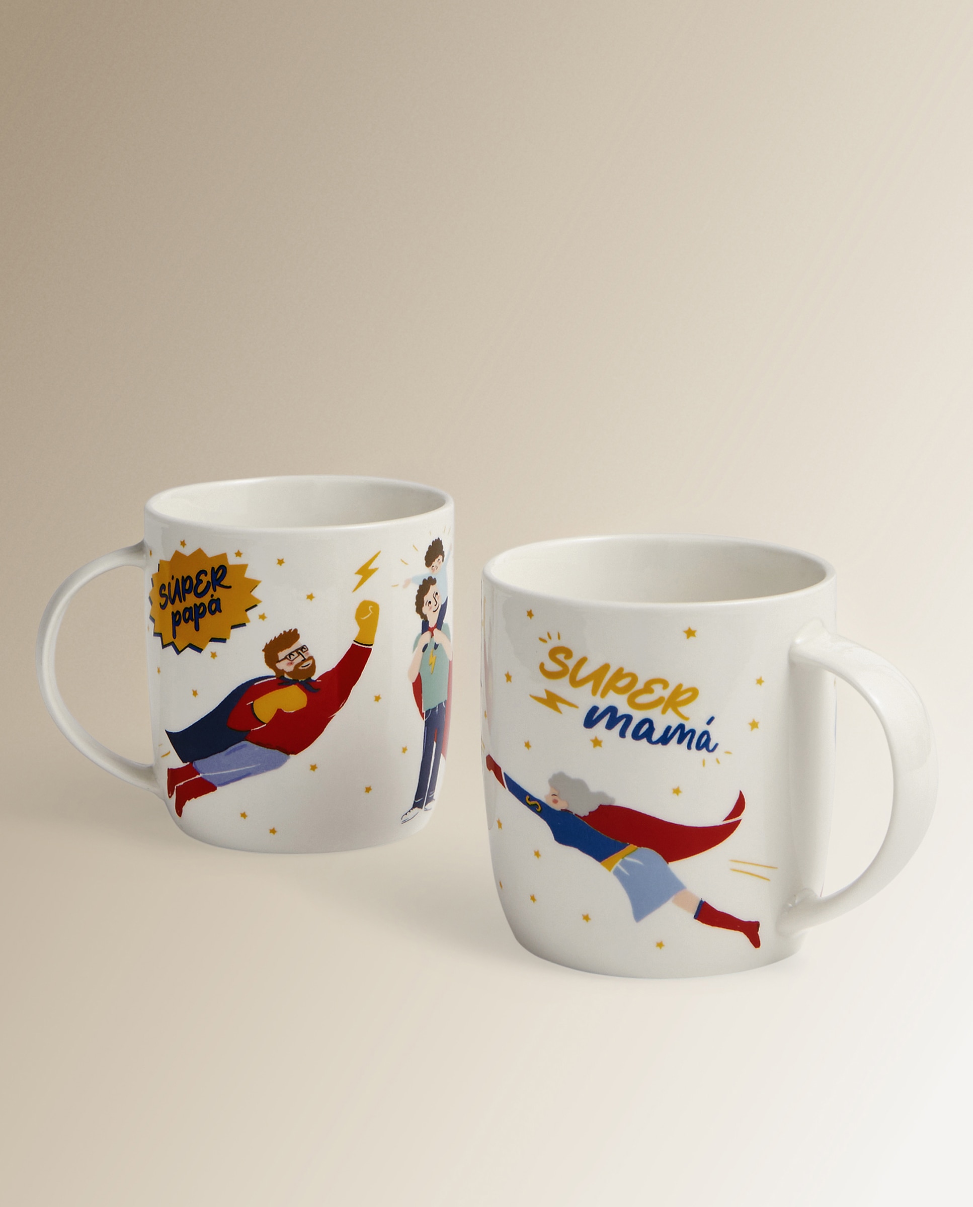 Taza mug Super Papá Basics El Corte Inglés Multicolor-3