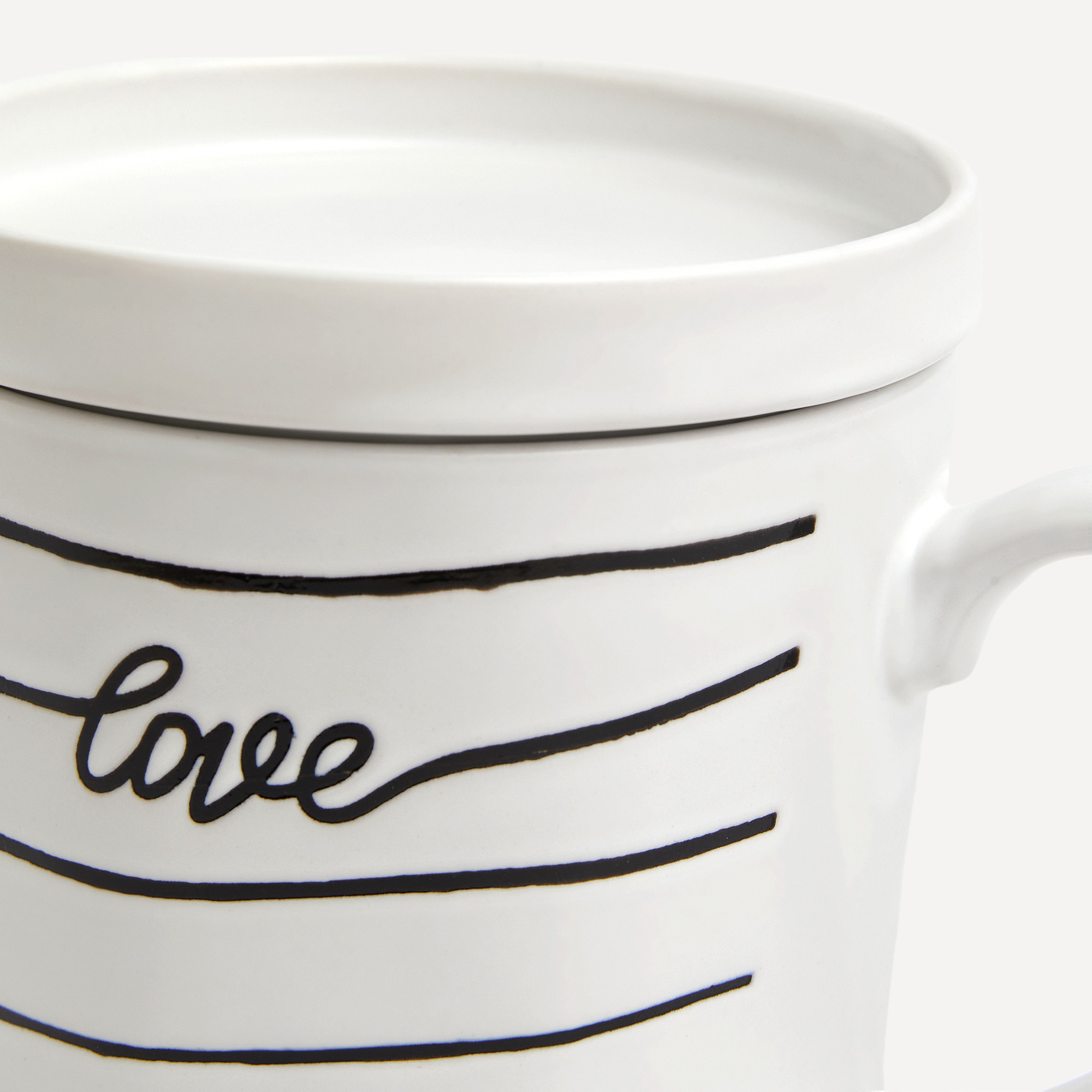 Taza con tapa Line Bascis El Corte Inglés Negro-2