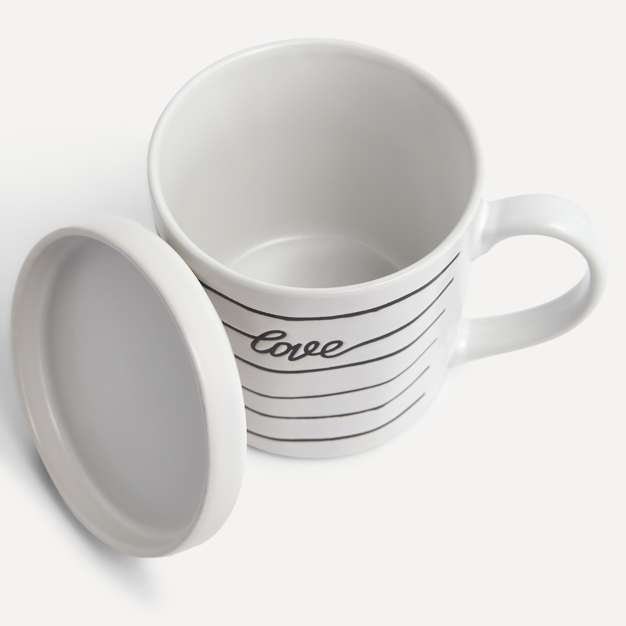 Taza con tapa Line Bascis El Corte Inglés Negro-3