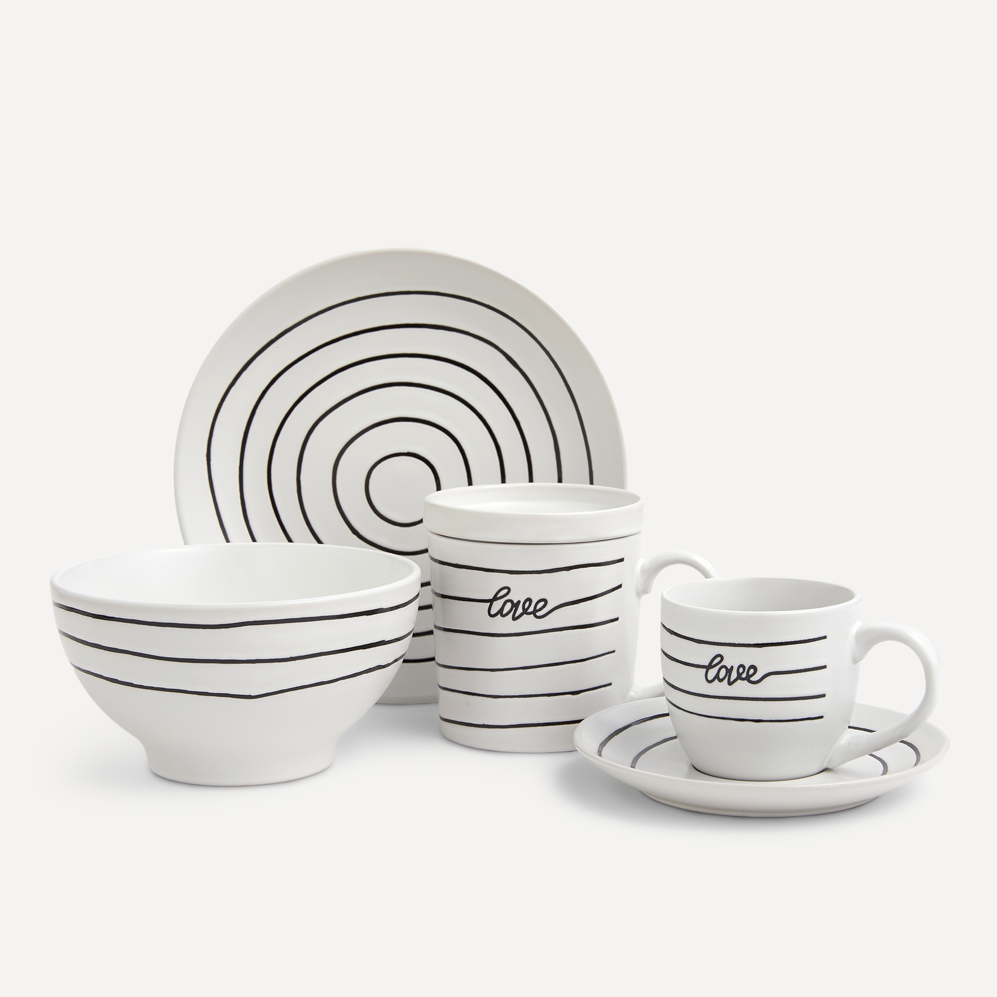 Taza con tapa Line Bascis El Corte Inglés Negro-4