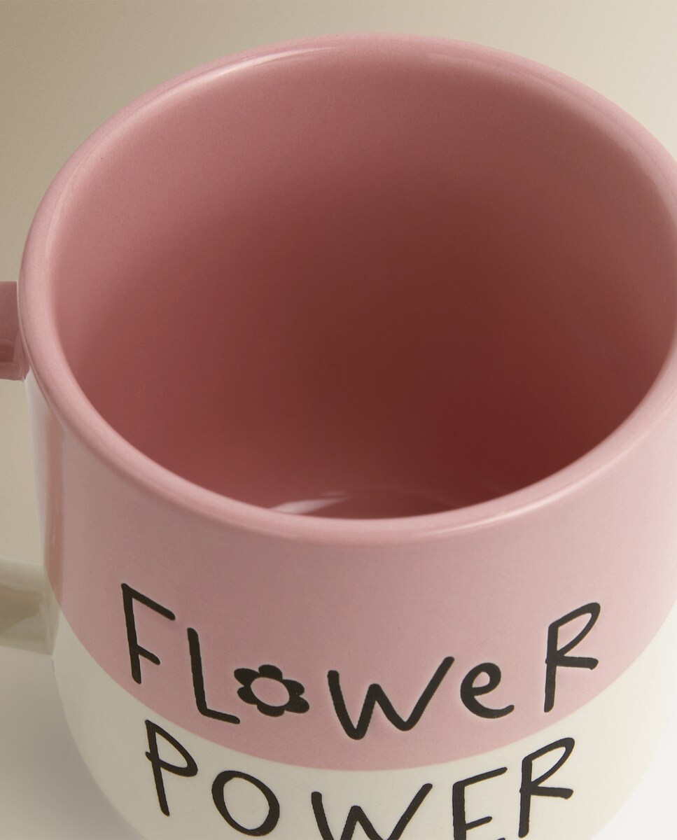 Taza Flower Power Basics El Corte Inglés Rosa-3