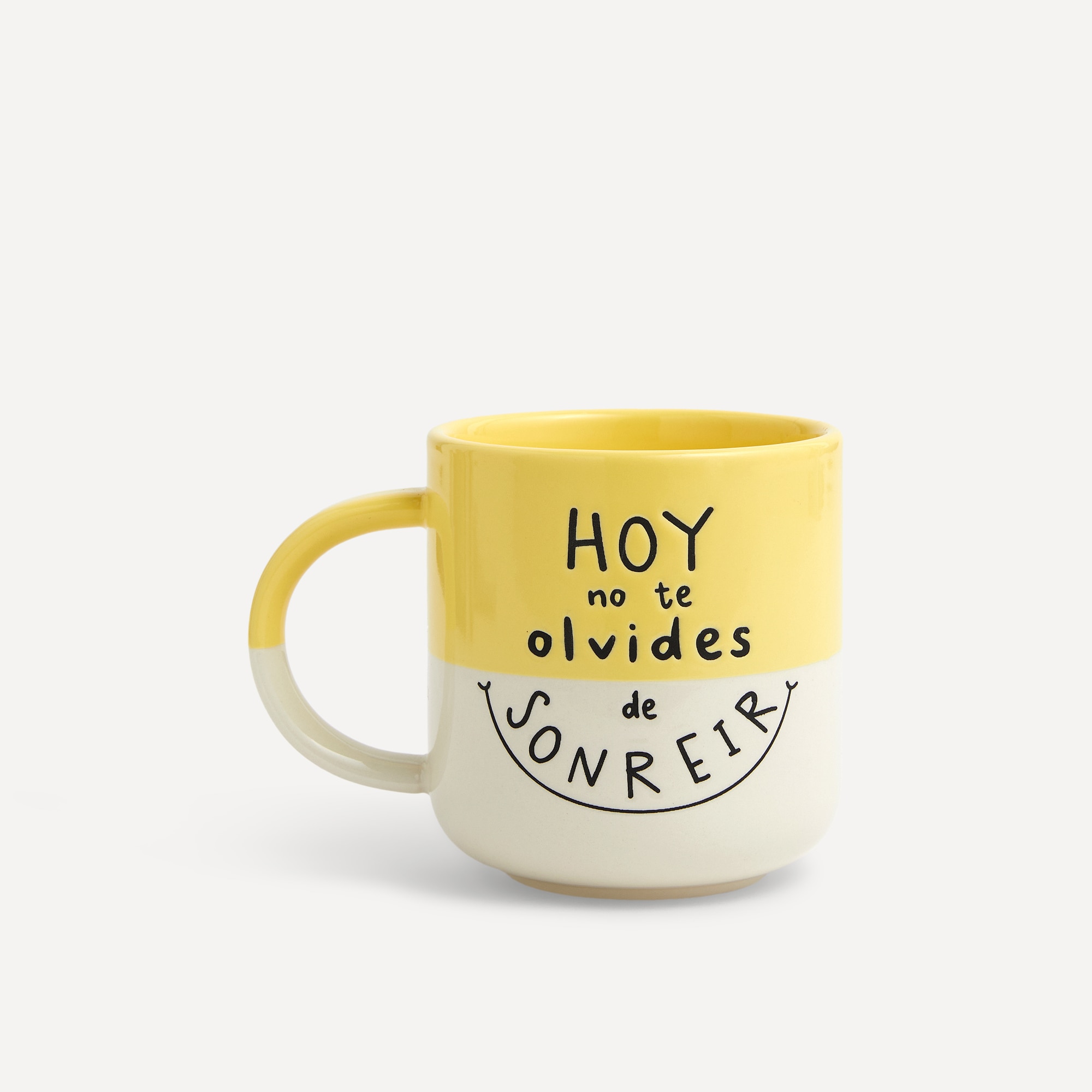 Taza Sonreir Basics El Corte Inglés Amarillo-1