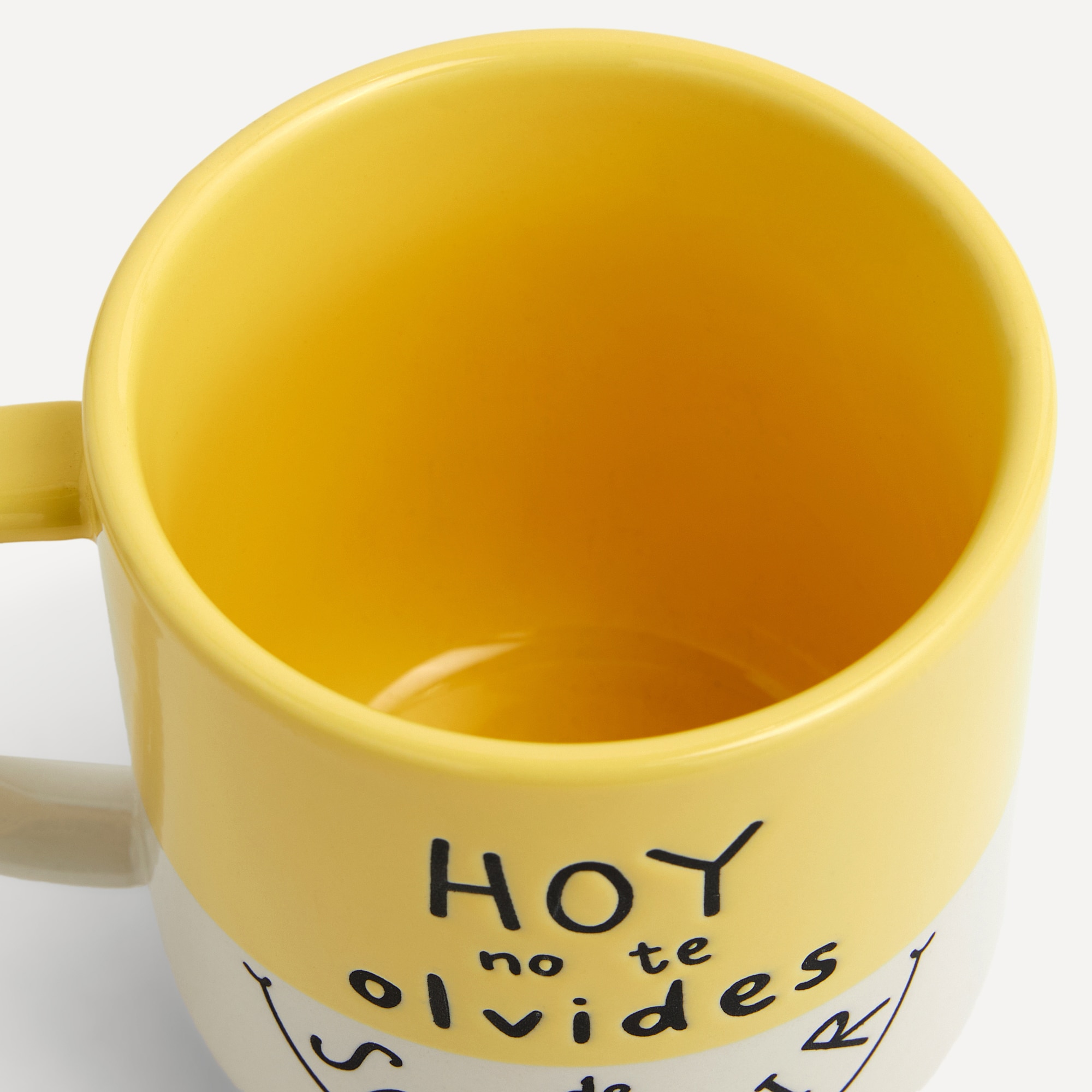 Taza Sonreir Basics El Corte Inglés Amarillo-2