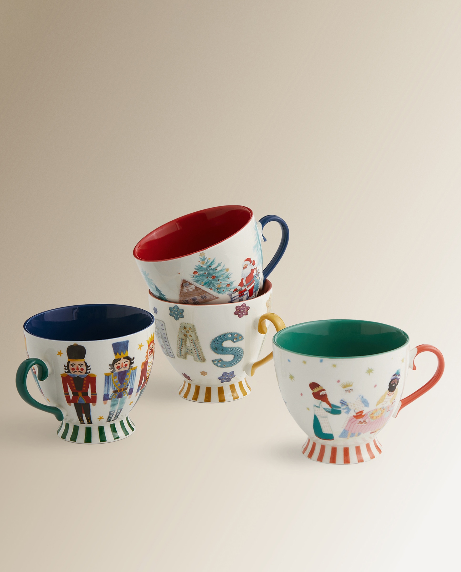 Caneca Pai Natal Multicolor-5