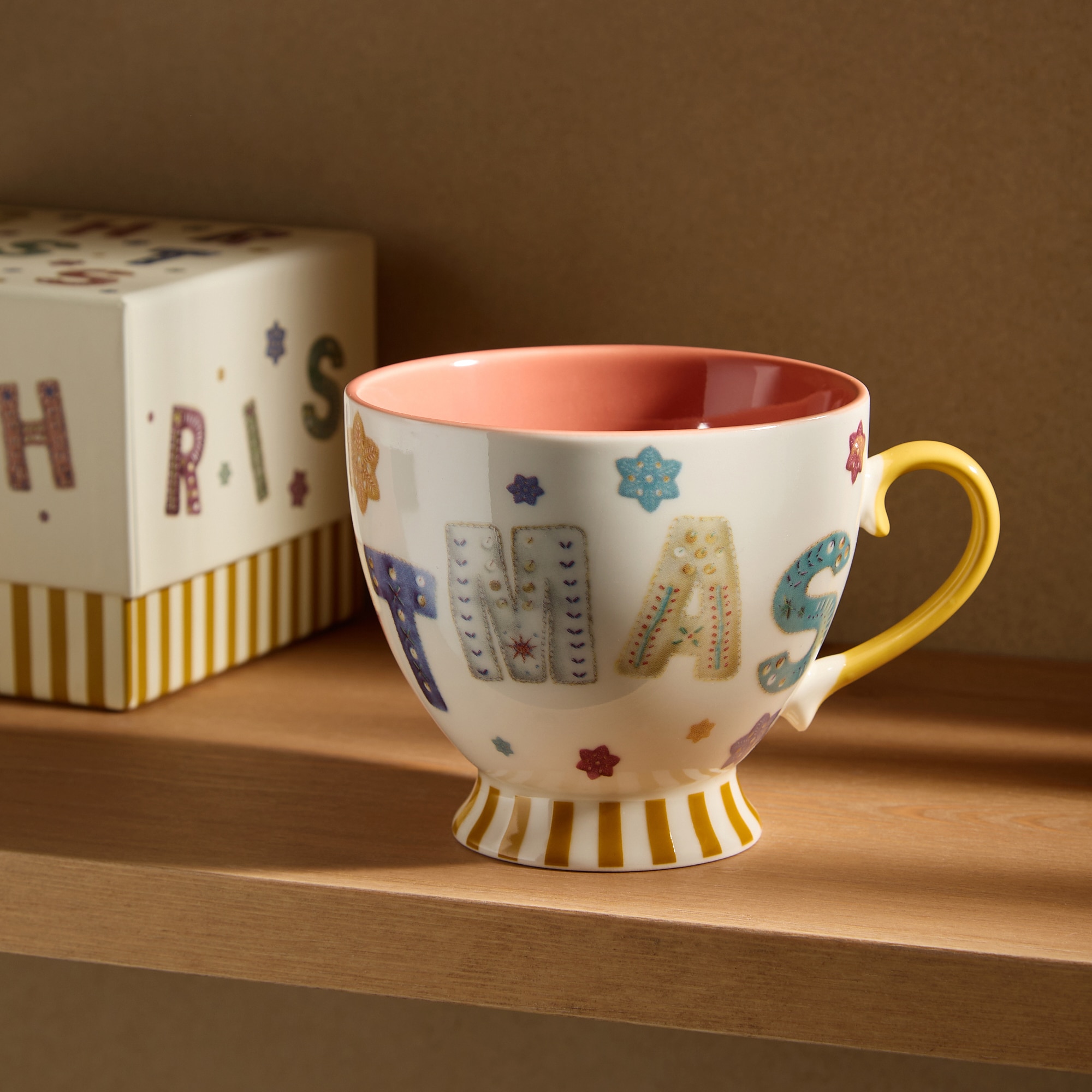 Caneca Mug Letras Natal Multicolor-1