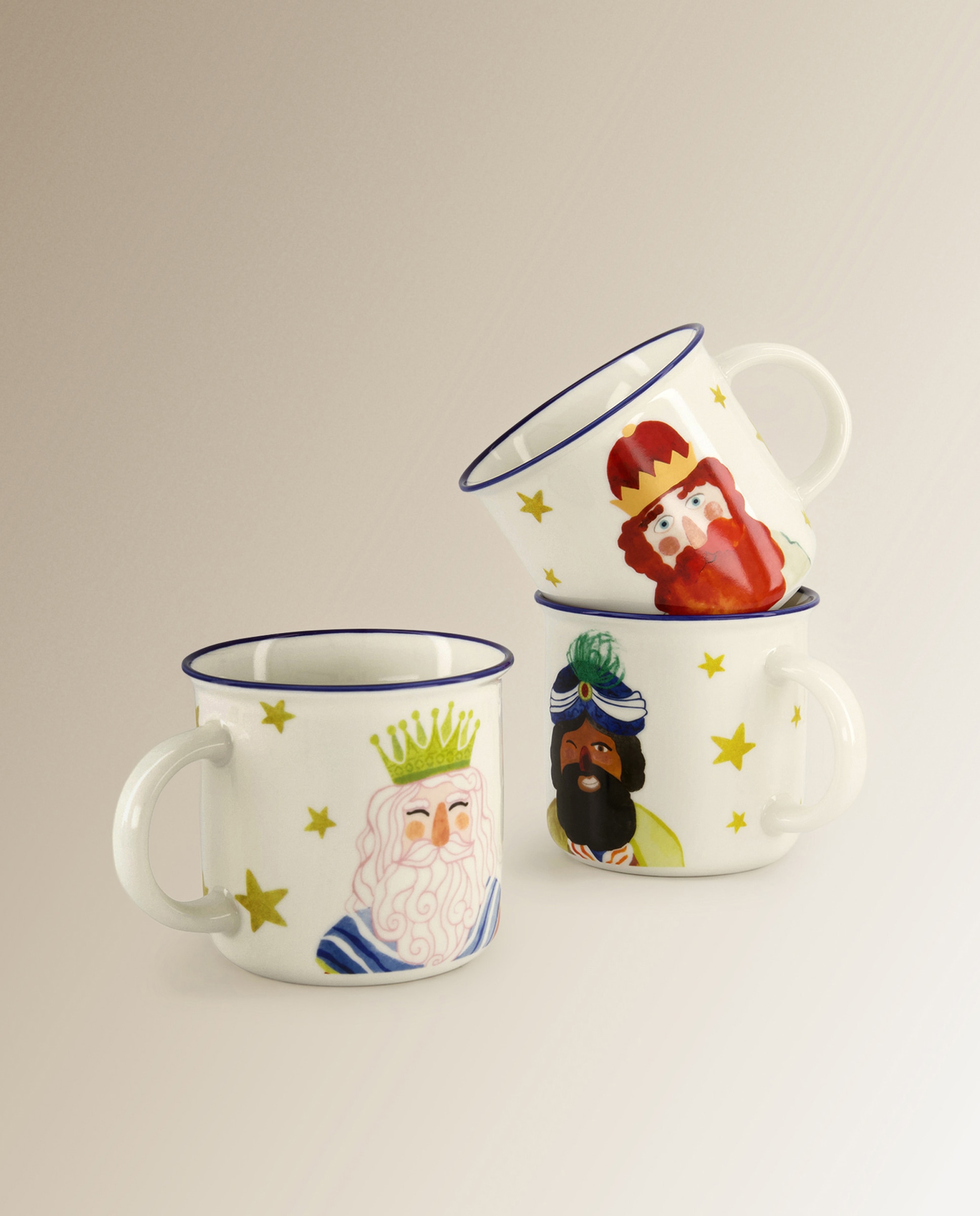 Caneca Rei Melchior Natal Branco-3