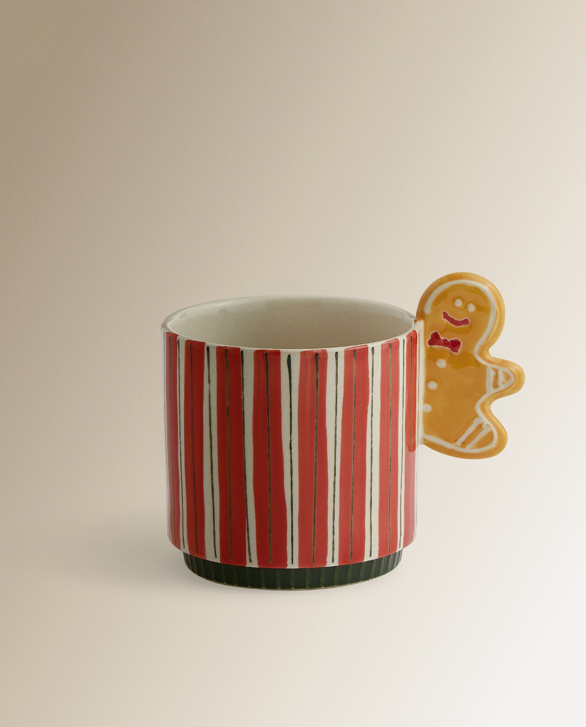 Caneca Gingerbread Natal Rosa-1