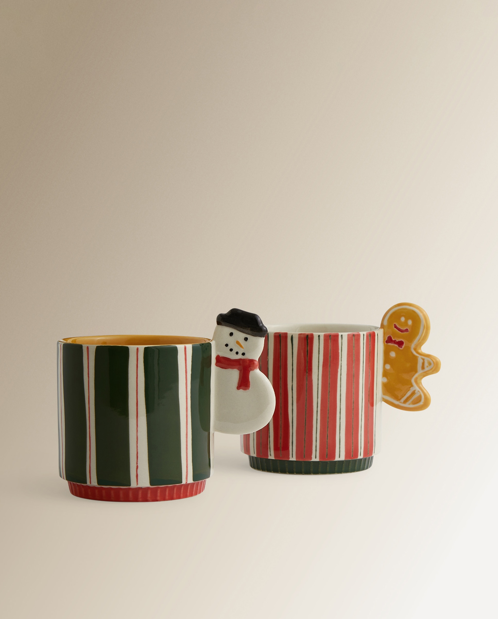 Caneca Gingerbread Natal Rosa-3