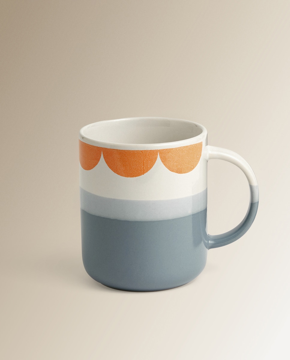 Taza mug Ondas amarillas Basics El Corte Inglés Multicolor-1