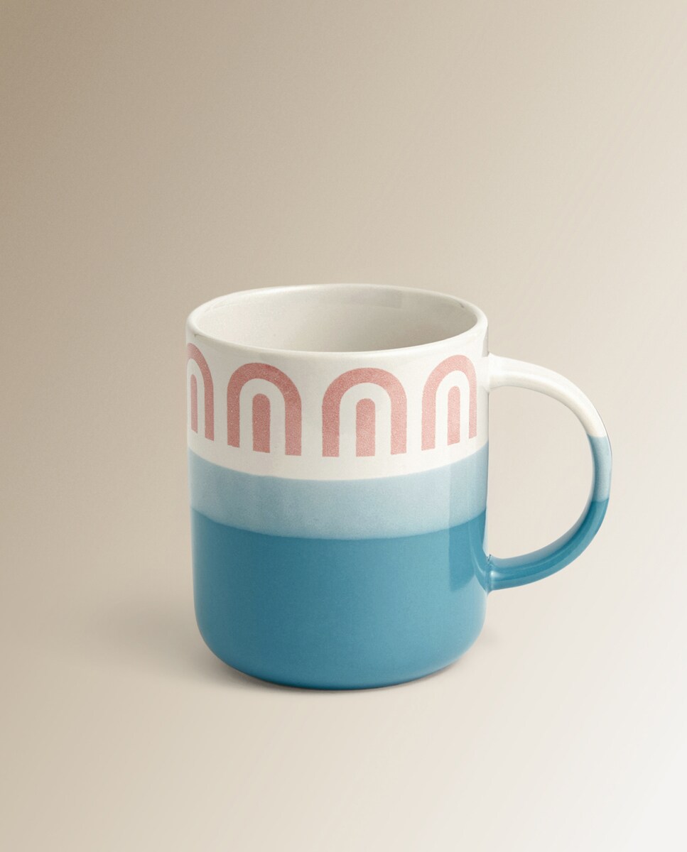 Taza mug Ondas arcos Basics El Corte Inglés Multicolor-1