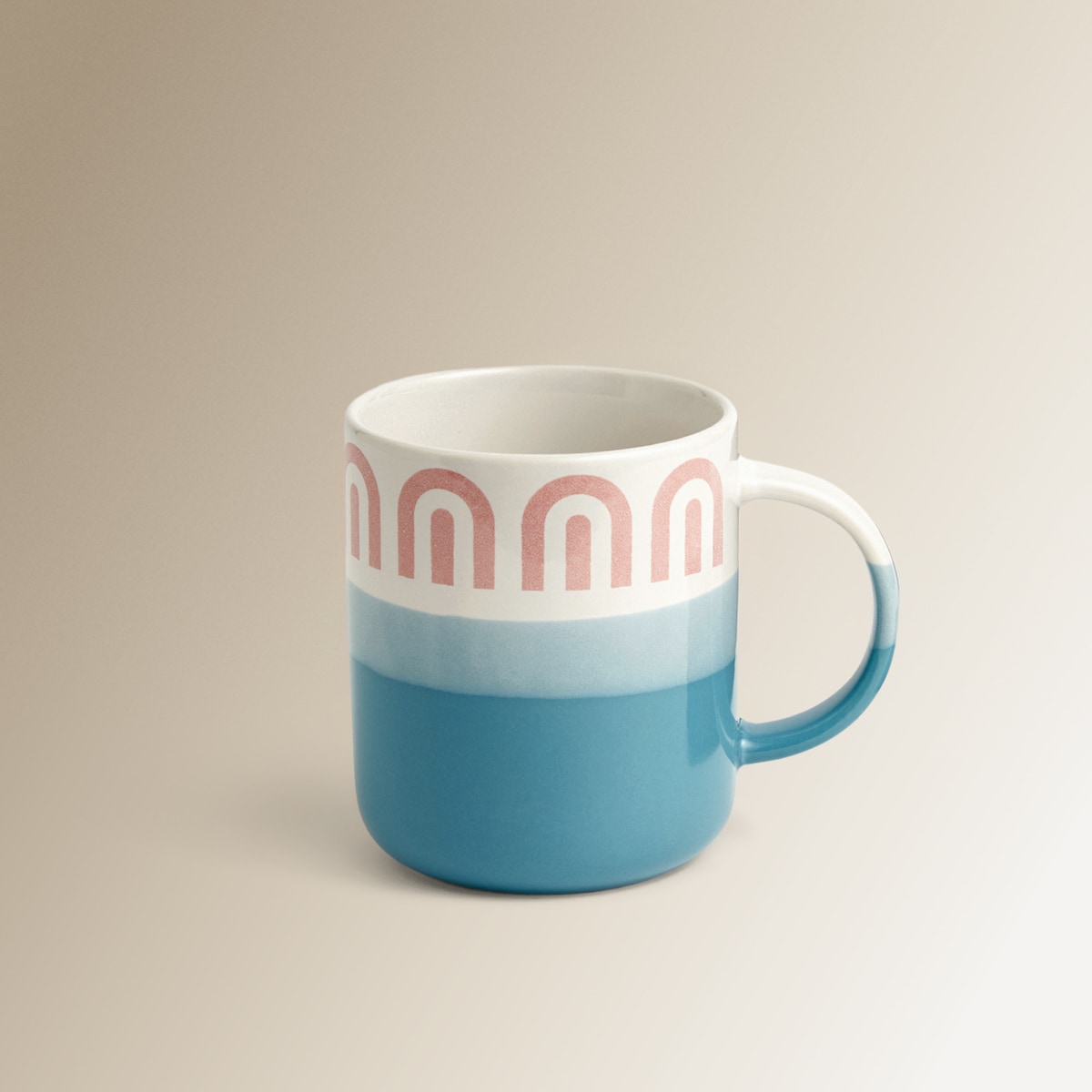 Taza mug Ondas arcos Basics El Corte Inglés Multicolor-2