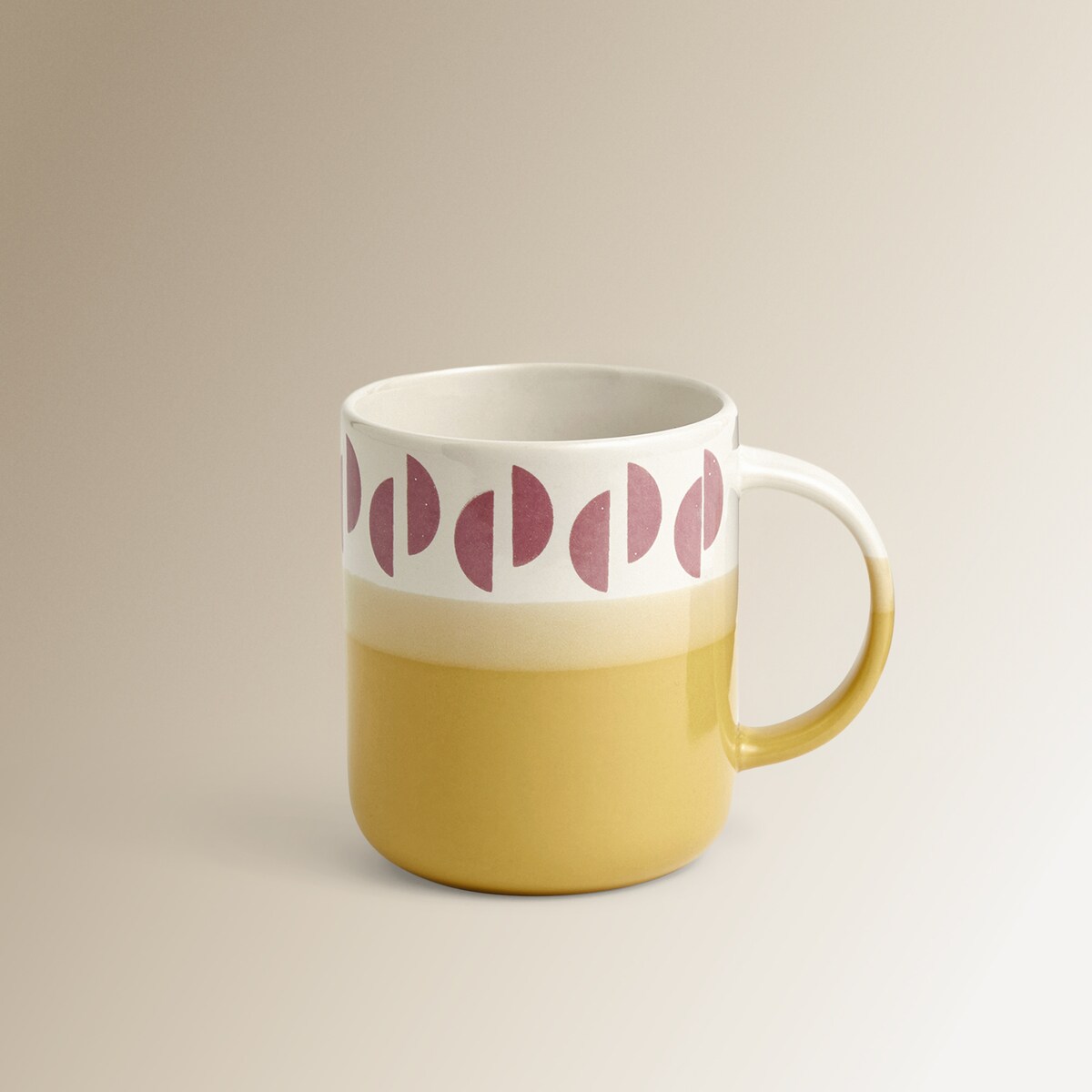 Taza mug Ondas semicírculos Basics El Corte Inglés Multicolor-2