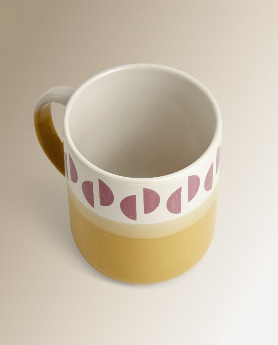 Taza mug Ondas semicírculos Basics El Corte Inglés Multicolor-3
