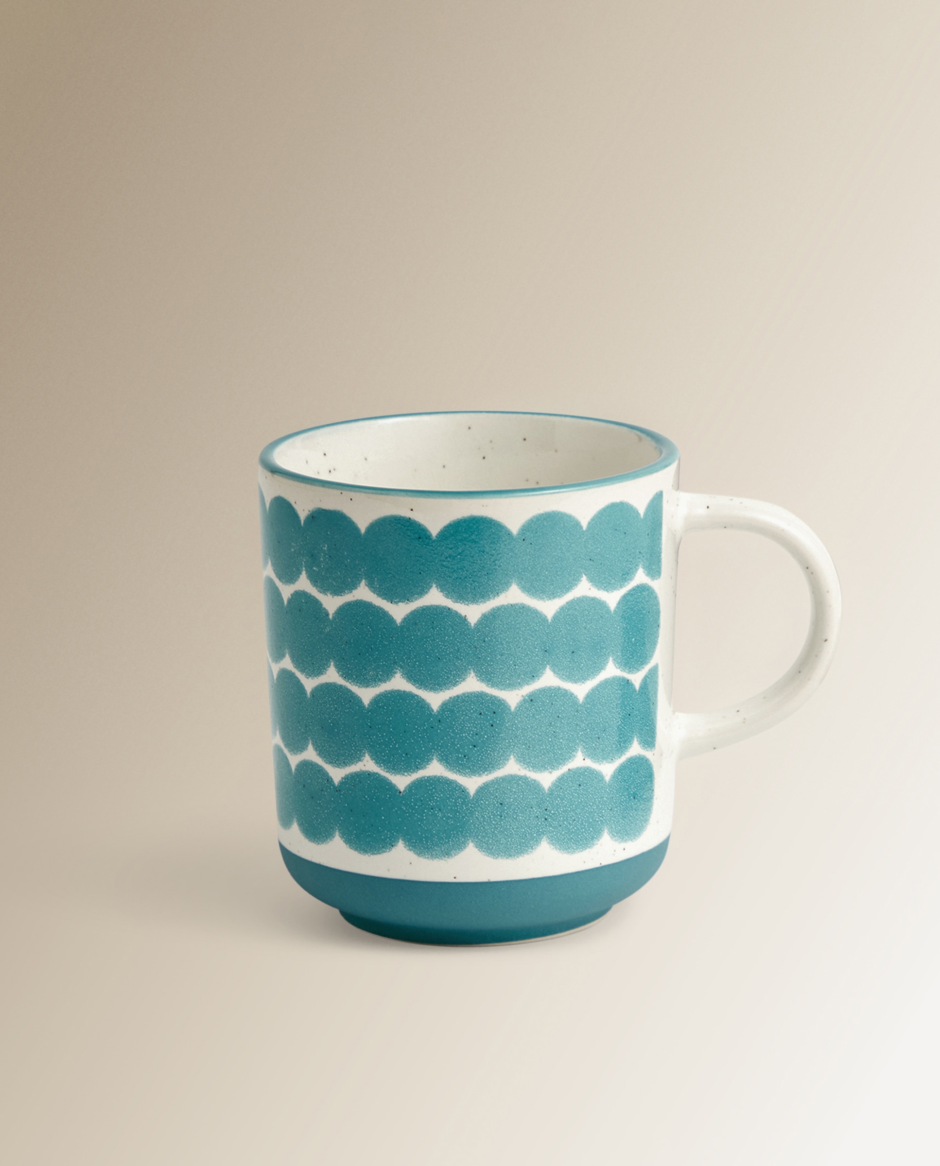 Taza mug Ondas círculos Basics El Corte Inglés Verde-1
