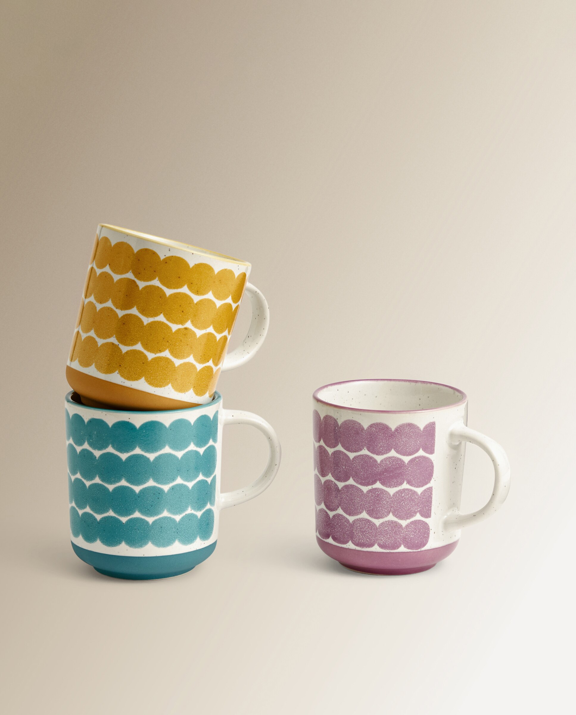 Taza mug Ondas círculos Basics El Corte Inglés Verde-3