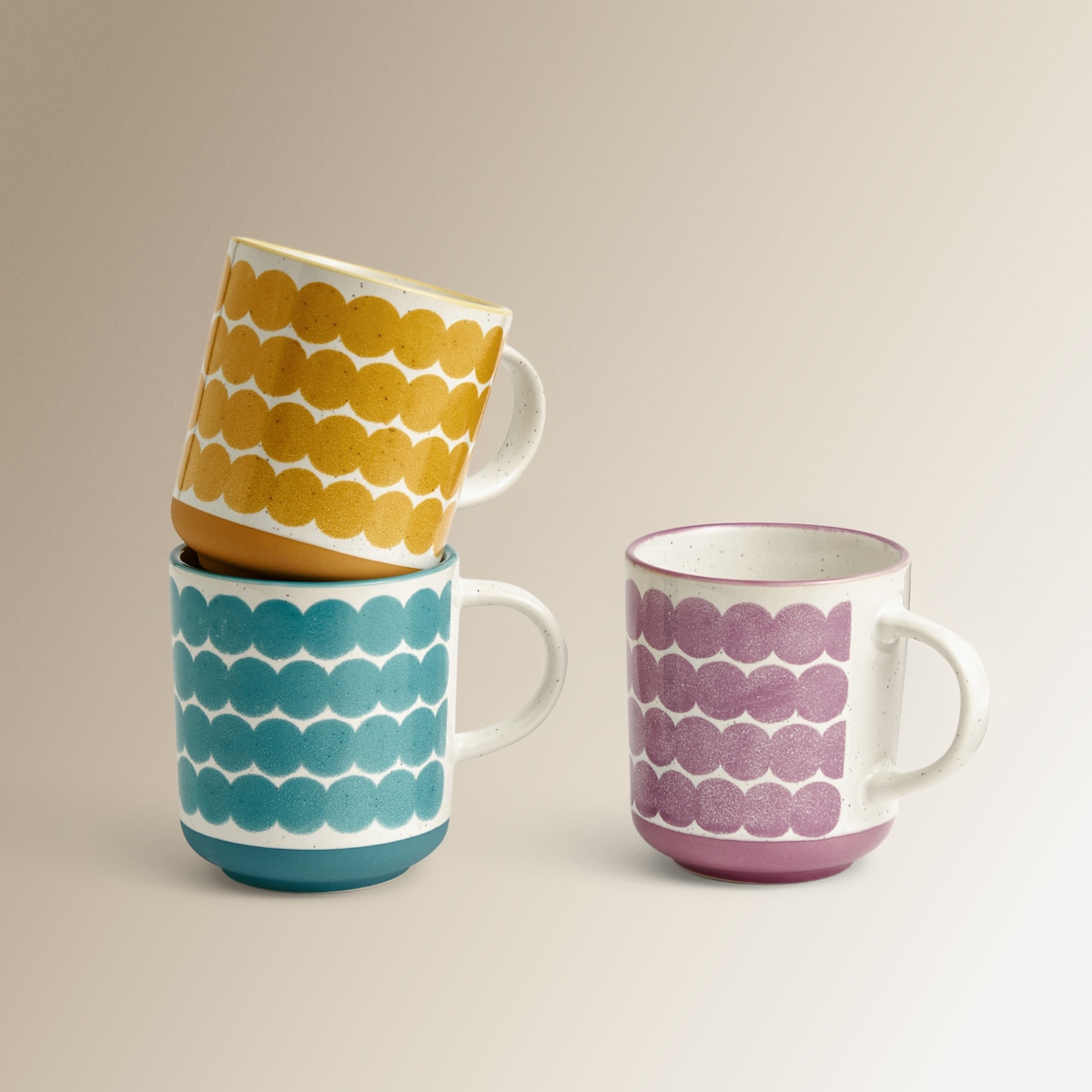 Taza mug Ondas círculos Basics El Corte Inglés Verde-4