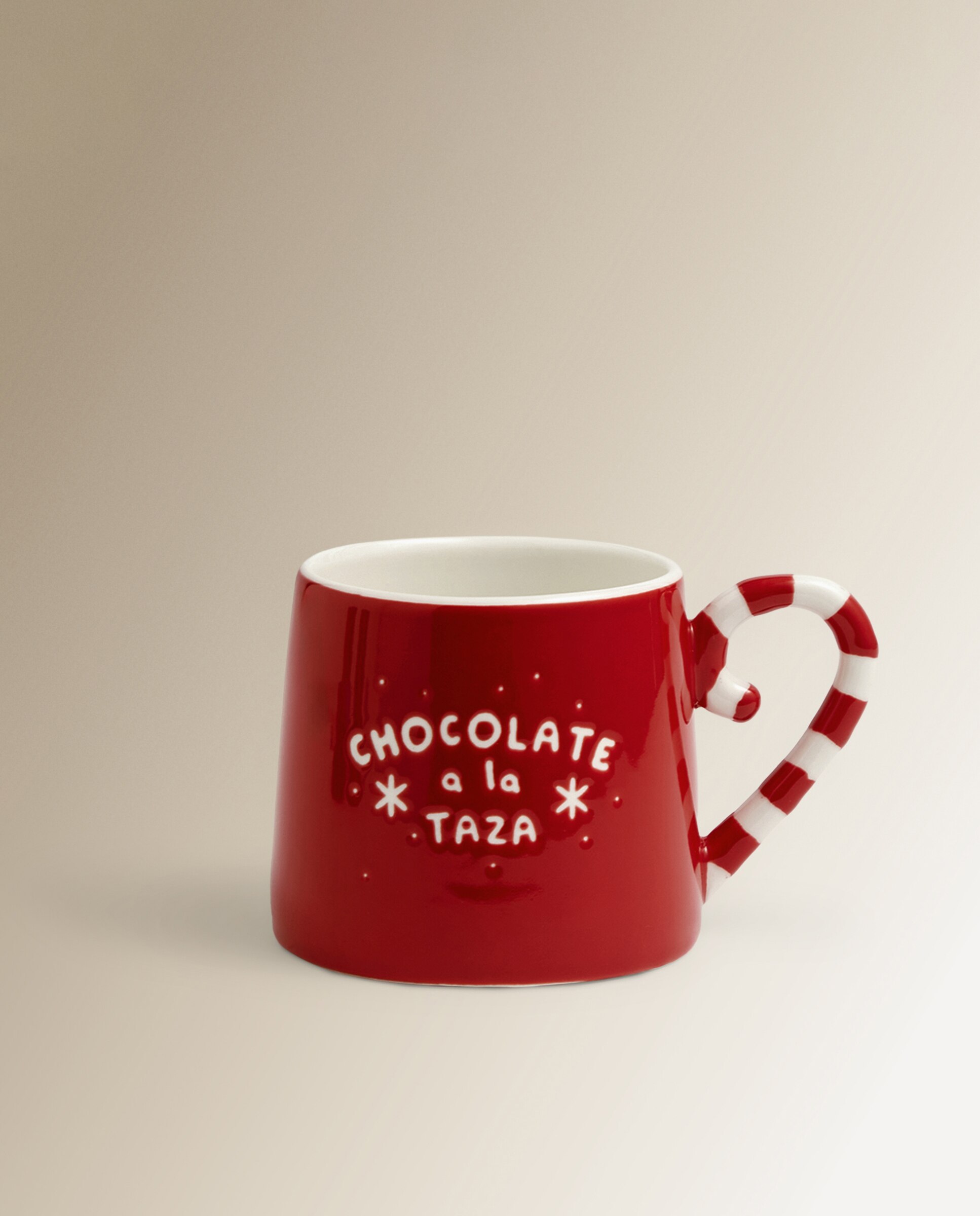 Taza Chocolate Navidad Basics El Corte Inglés Rojo-1