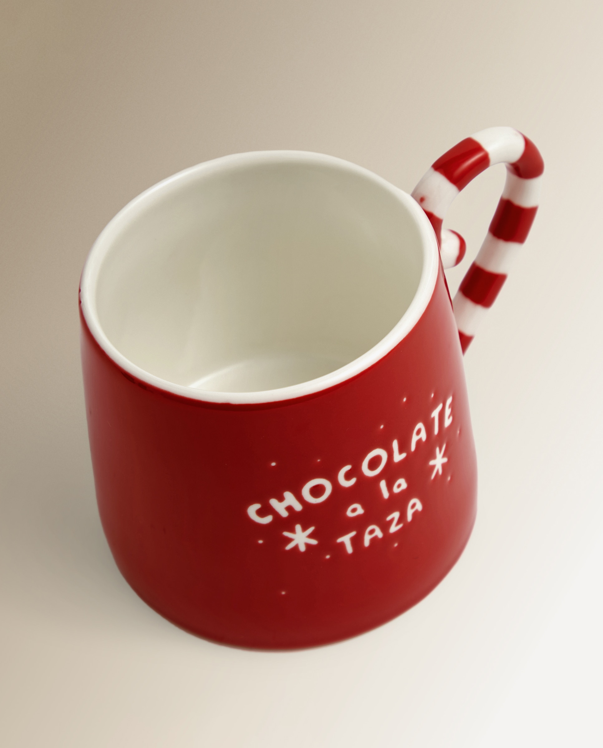 Taza Chocolate Navidad Basics El Corte Inglés Rojo-2