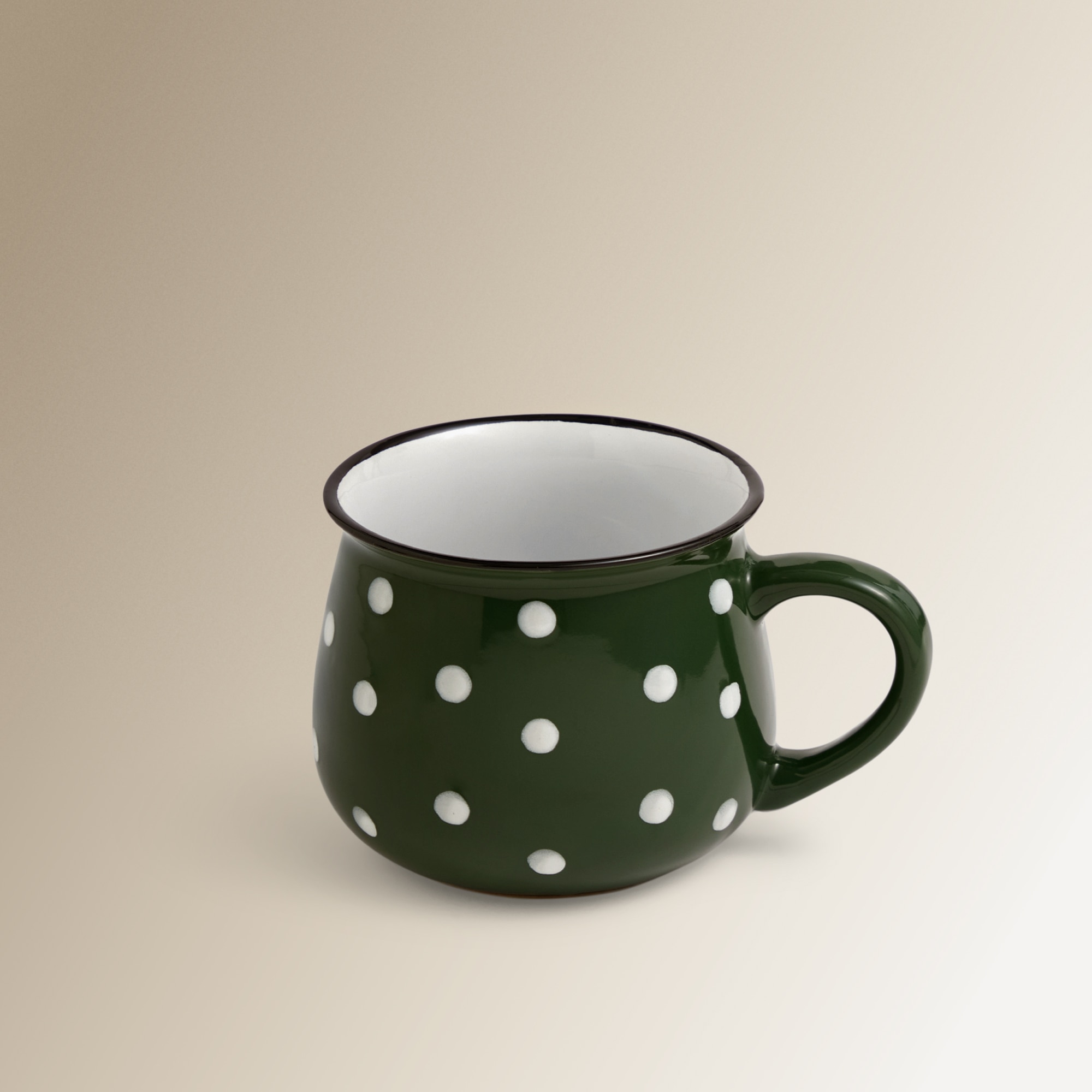 Taza Jumbo Lunares Basics El Corte Inglés Verde-2