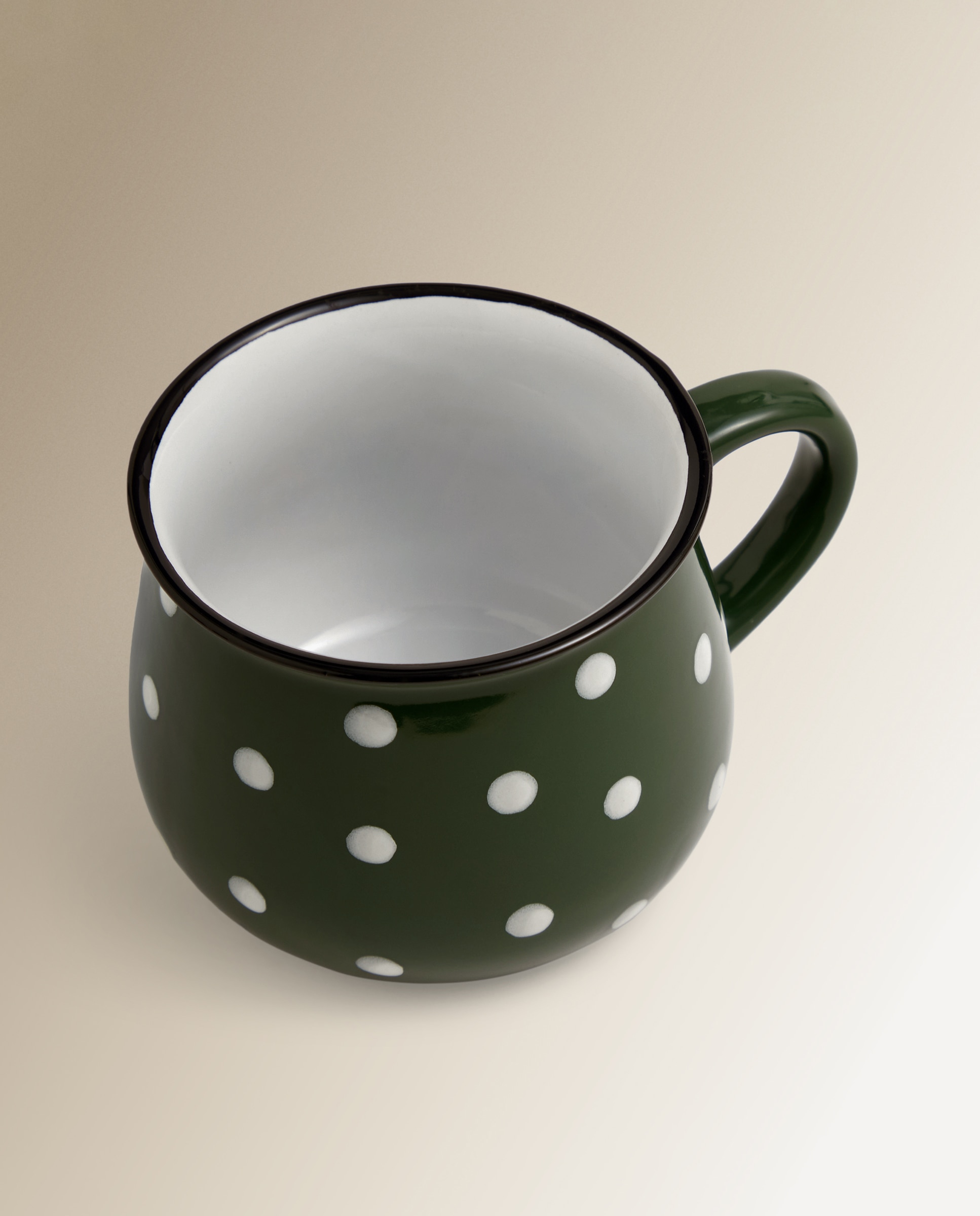 Taza Jumbo Lunares Basics El Corte Inglés Verde-3