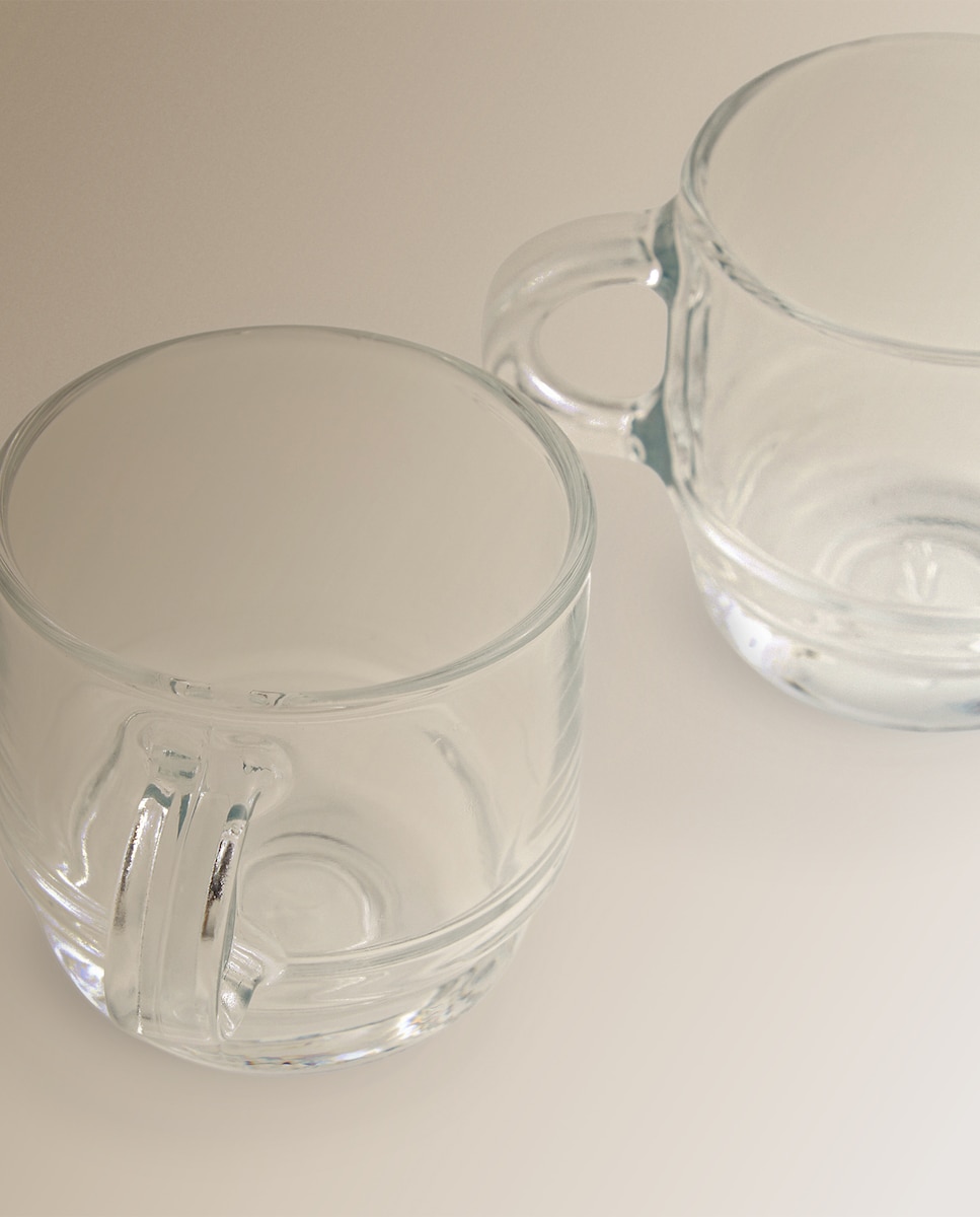 Set de 4 tazas de vidrio Cambridge Basics El Corte Inglés Transparente-2