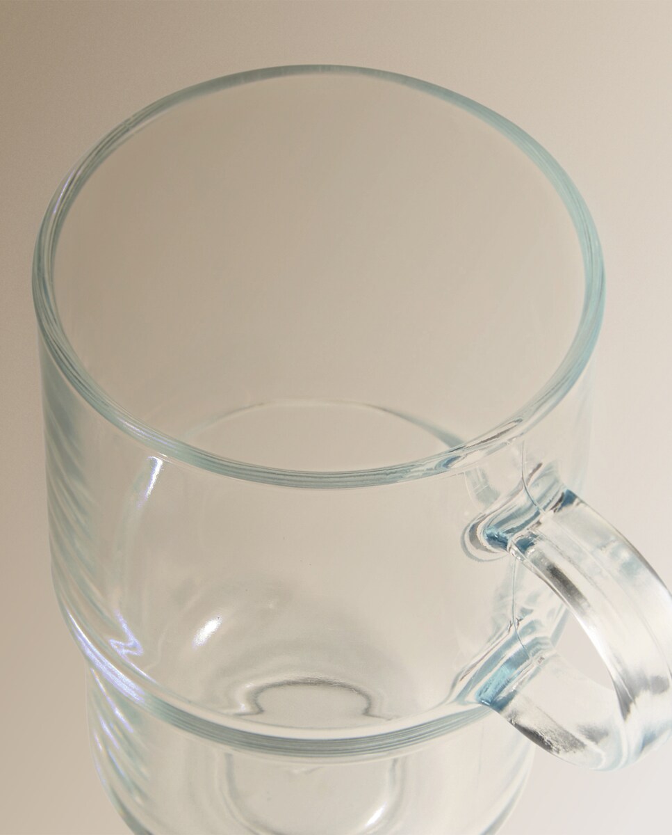 Taza mug de vidrio Cambridge Basics El Corte Inglés Transparente-3