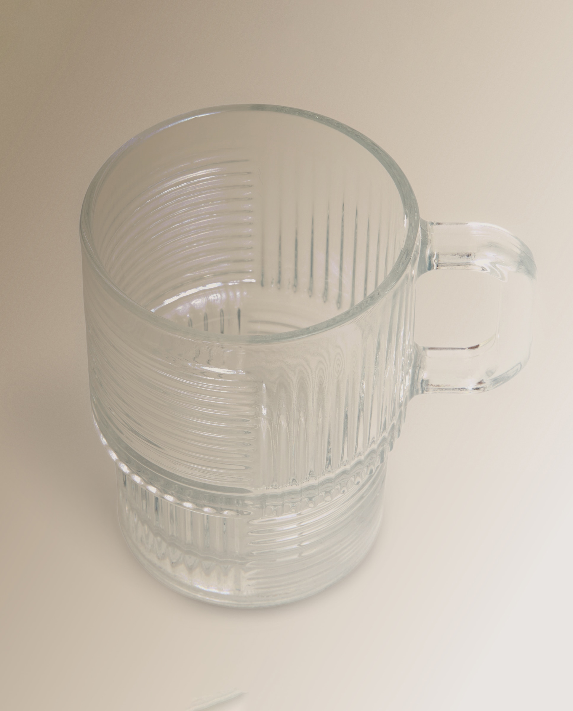 Taza mug de vidrio Tribeca Basics El Corte Inglés Transparente-3
