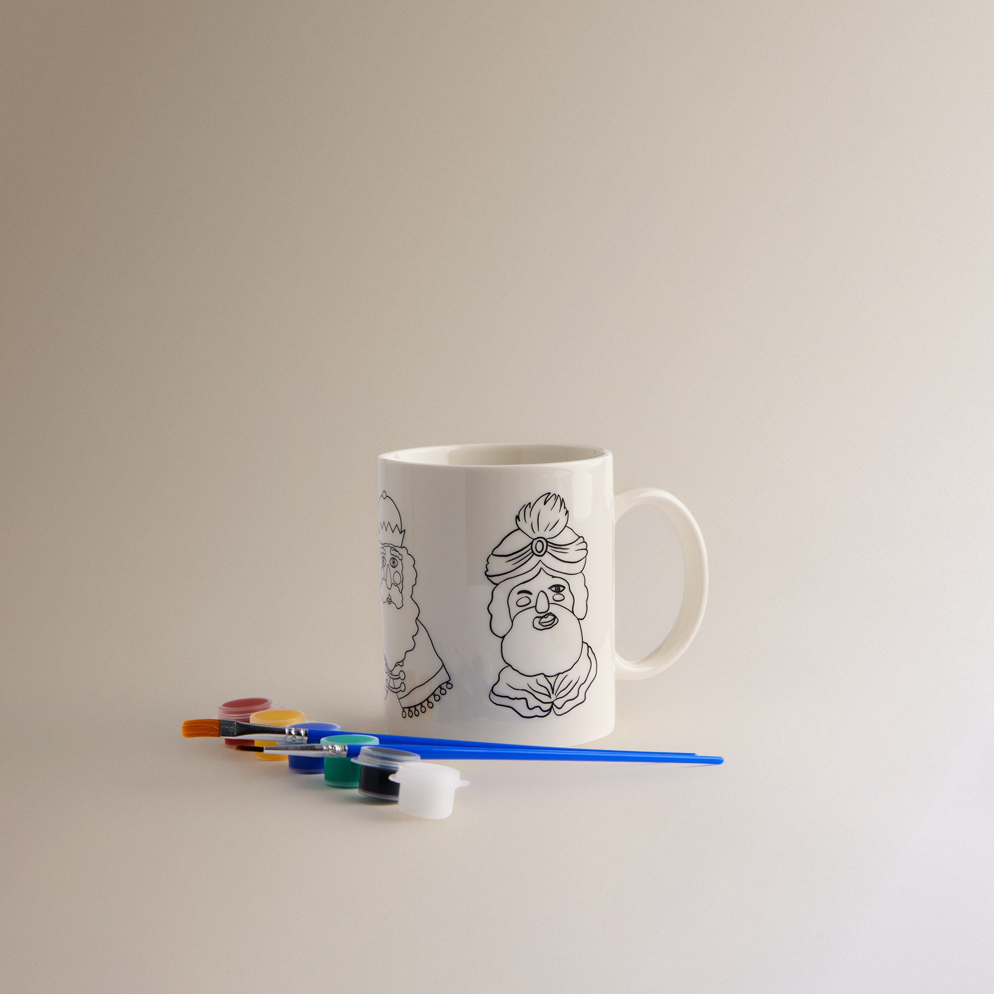 Taza mug para pintar Reyes Magos DIY Navidad - Blanco Blanco-4