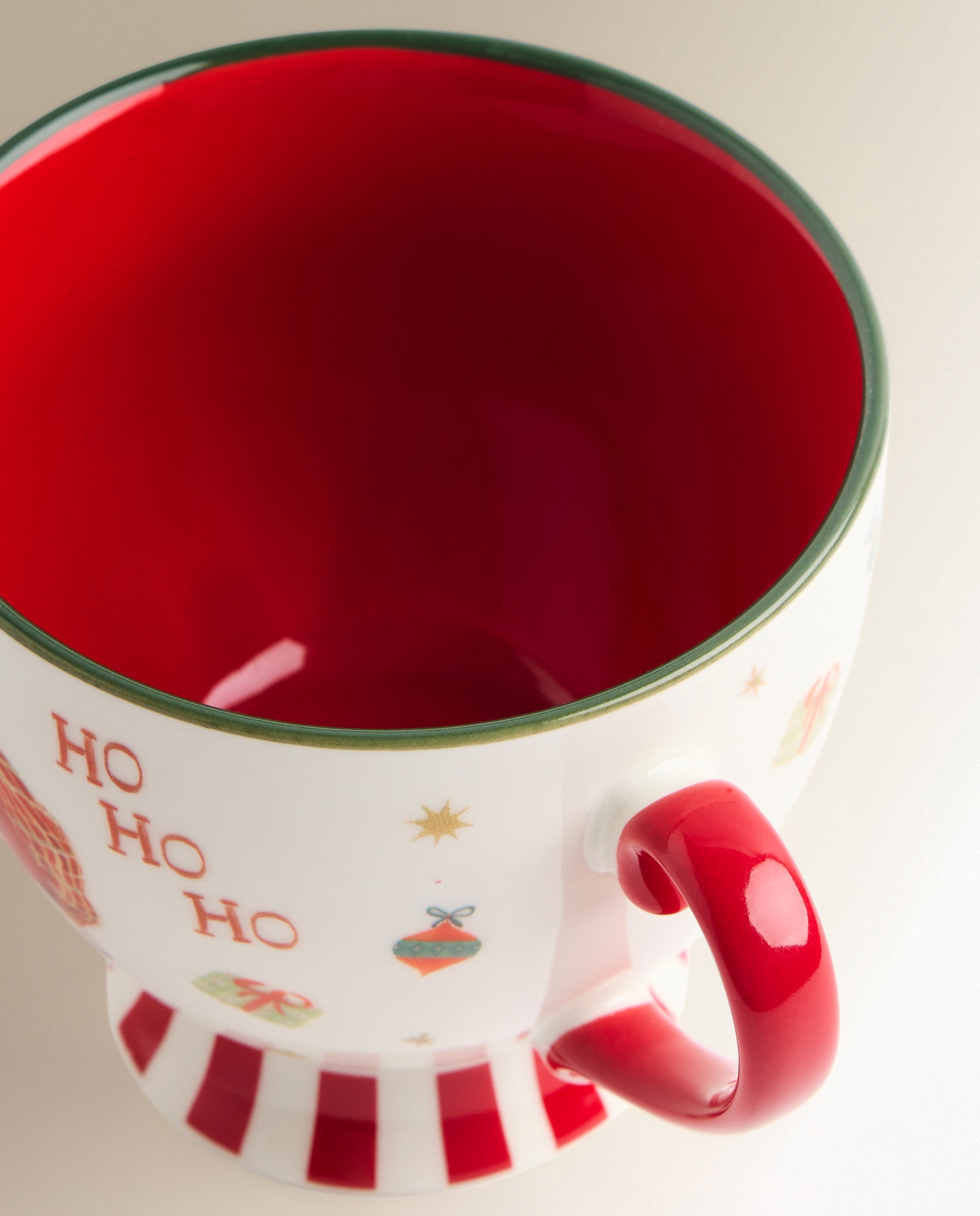 Chávena de Pequeno-Almoço Pai Natal Vermelho-3