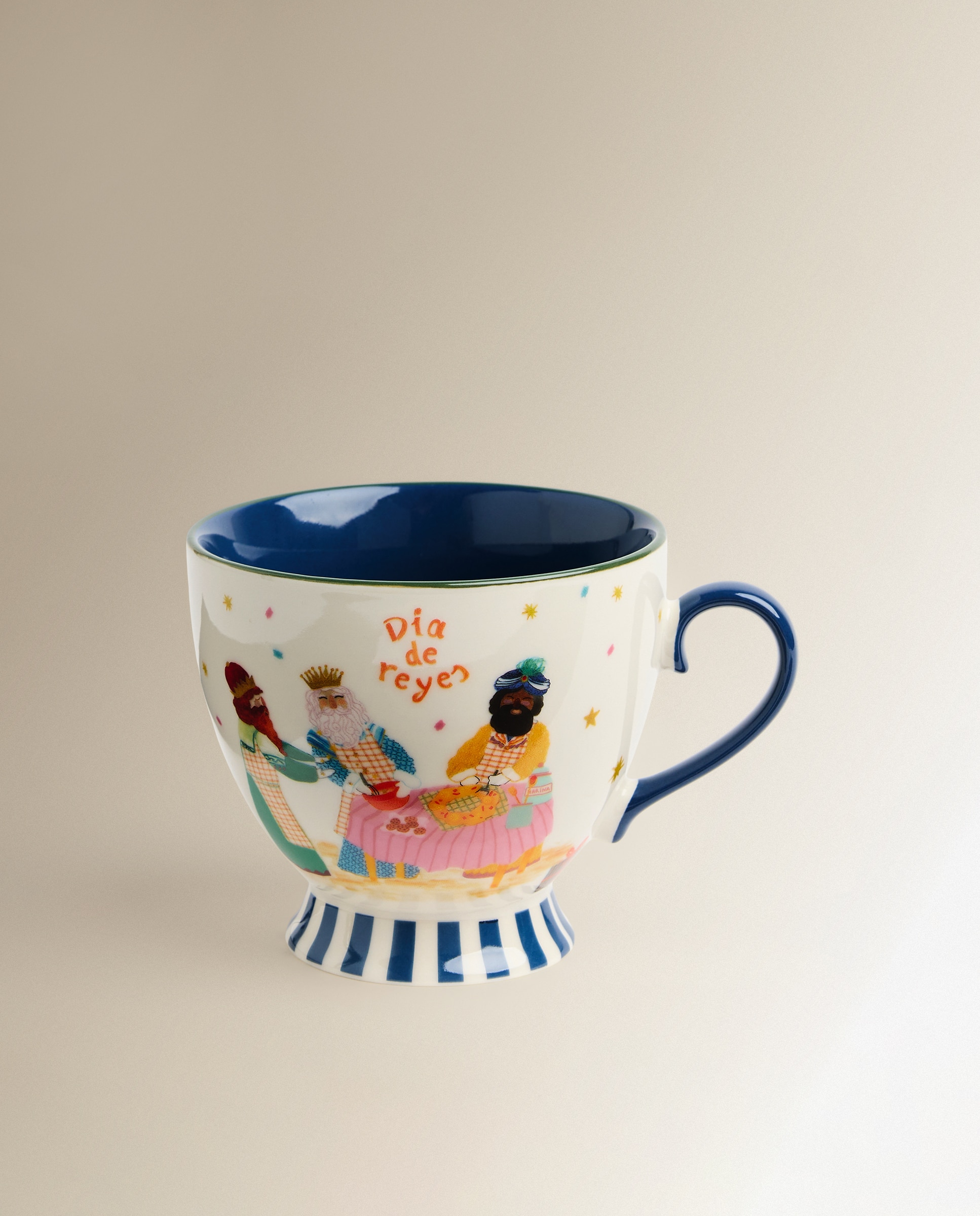 Taza de desayuno Reyes Magos Navidad - Azul Azul-2