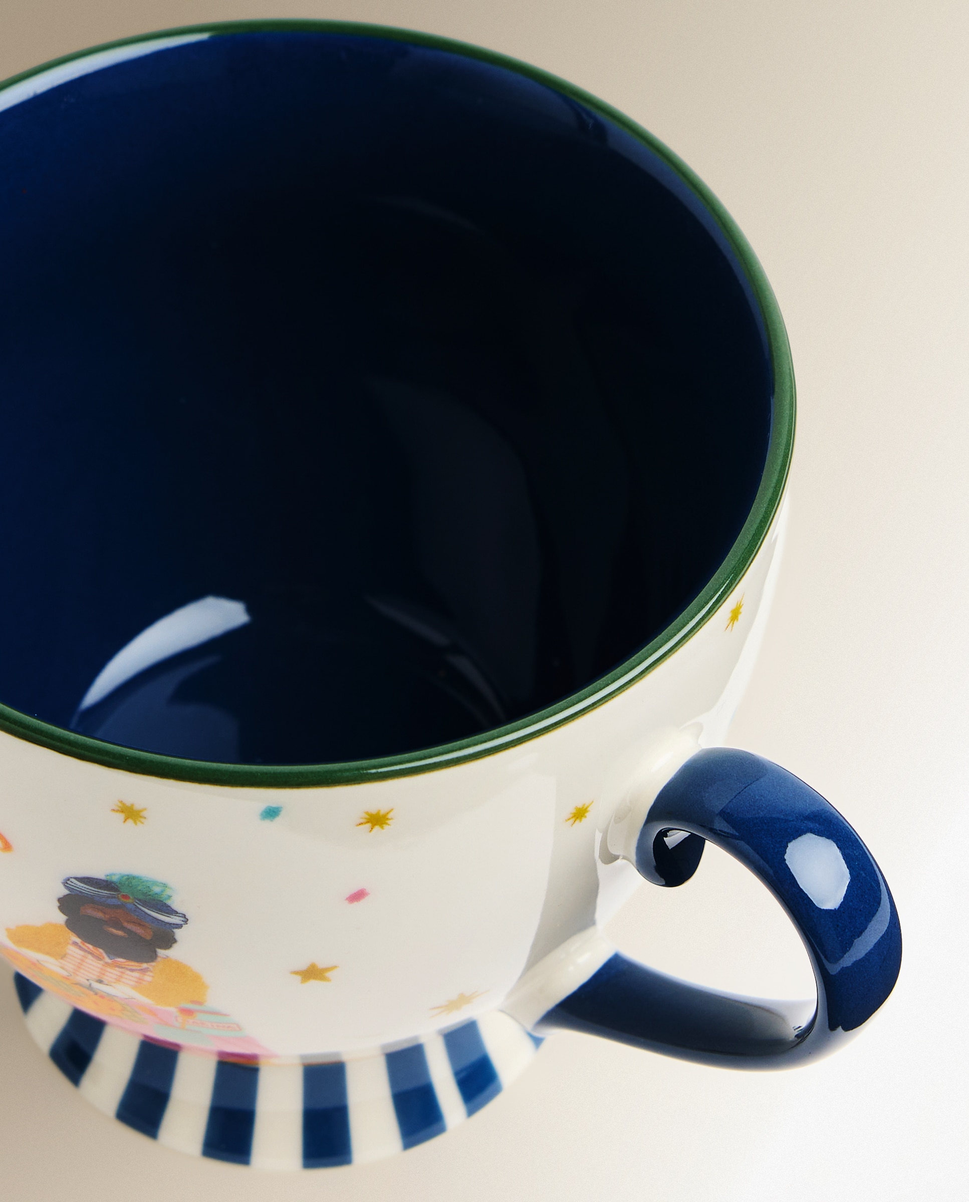 Taza de desayuno Reyes Magos Navidad - Azul Azul-3