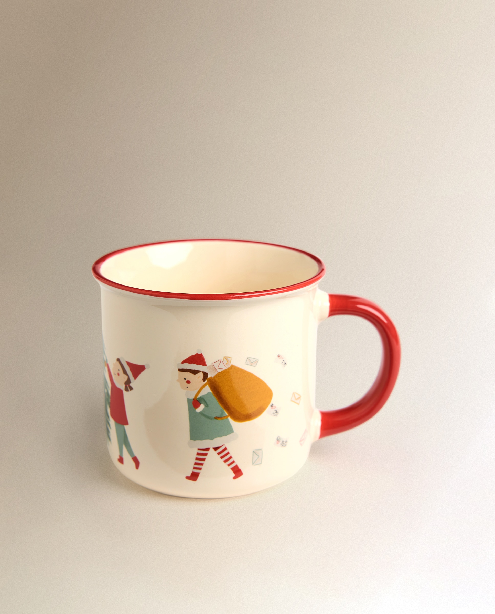 Caneca Clausville Natal Vermelho-2