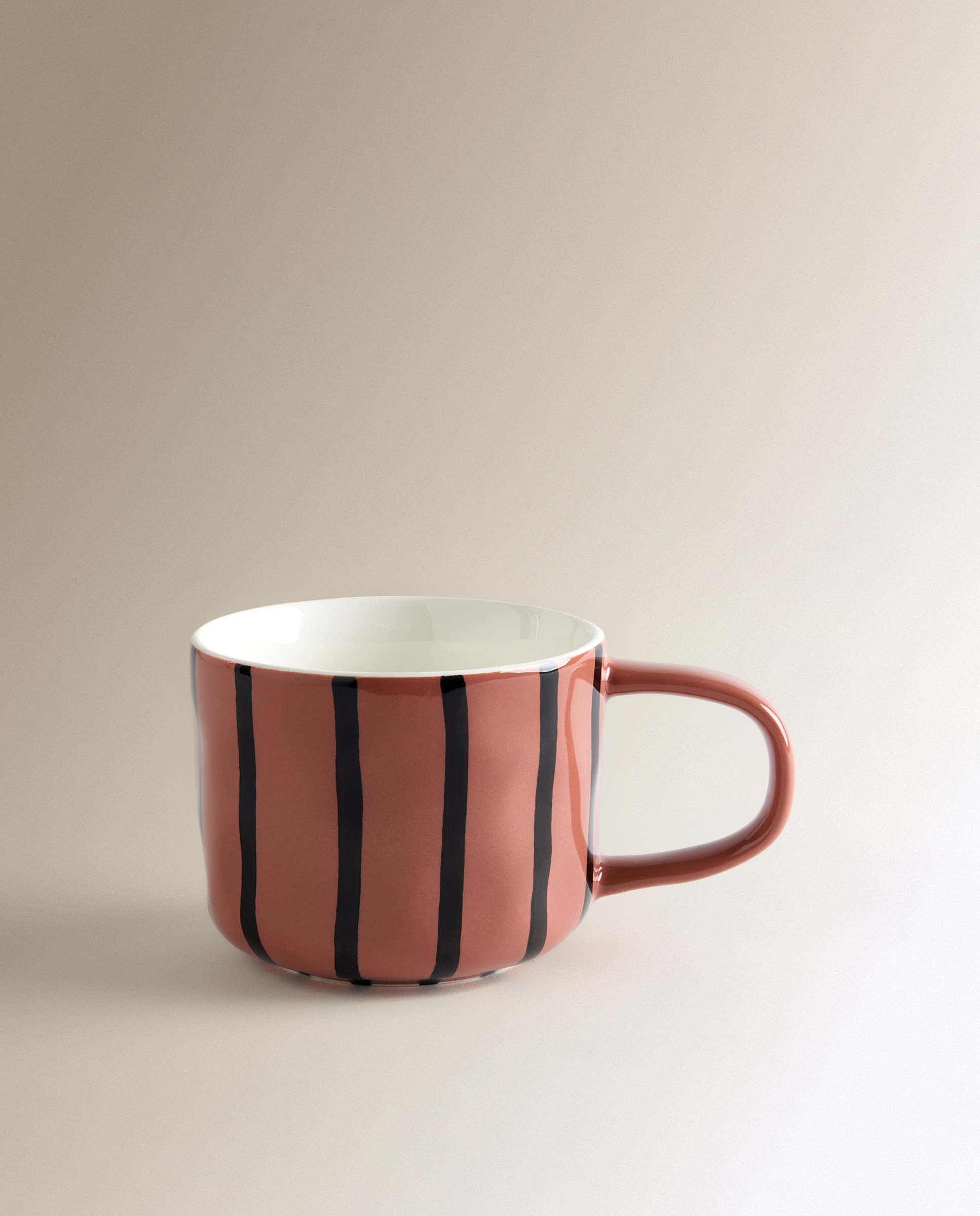 Imagen 2 de Taza mug Bjorg Rayas - Terracota Terracota