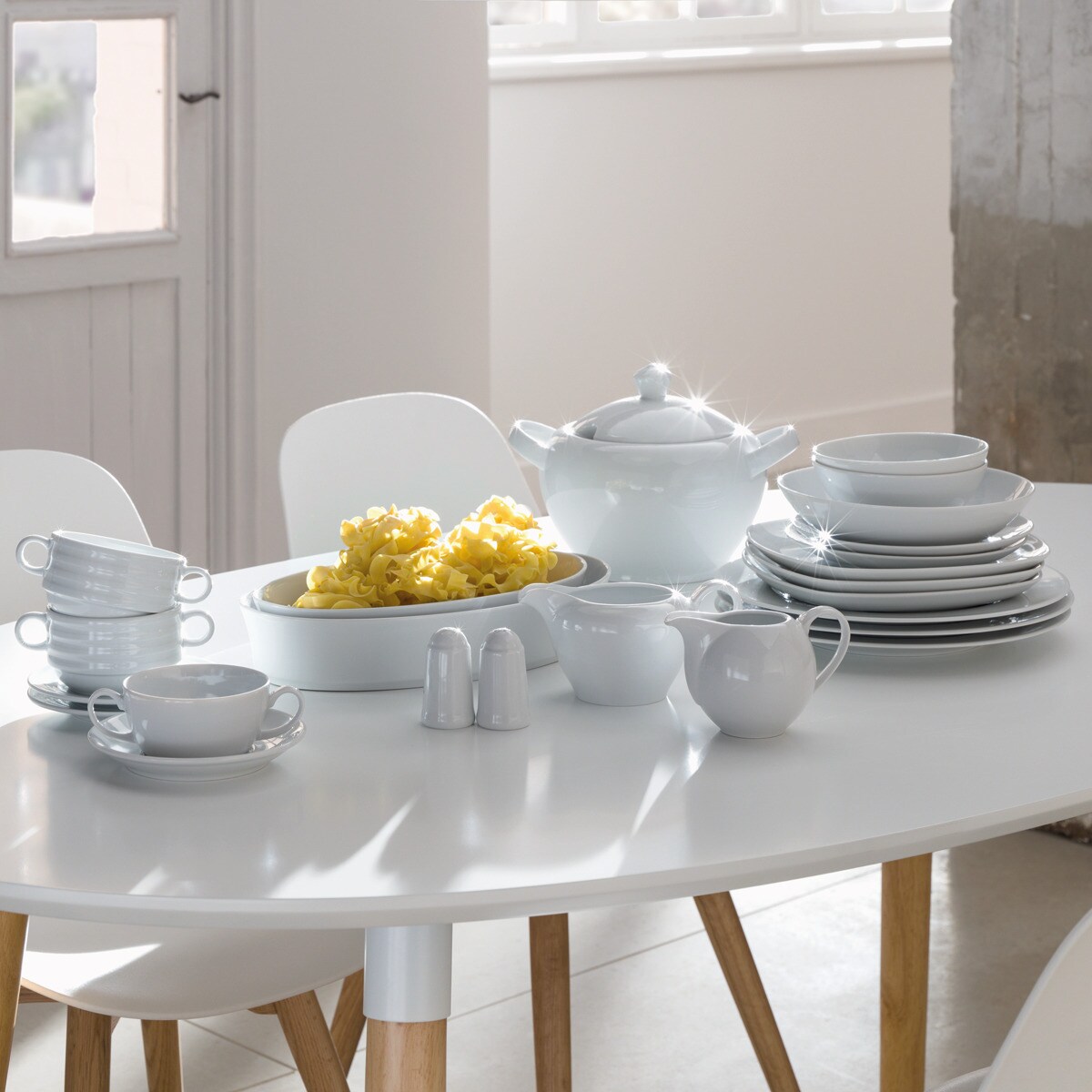 Saladeira redonda Universal El Corte Inglés Branco-2