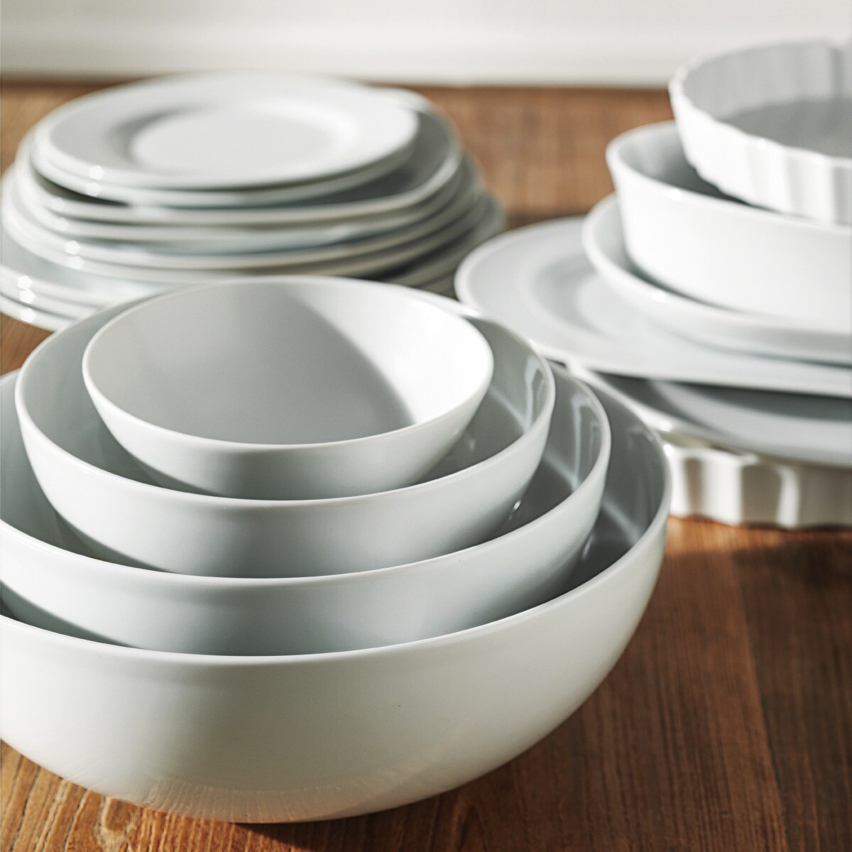 Saladeira redonda Universal El Corte Inglés Branco-3