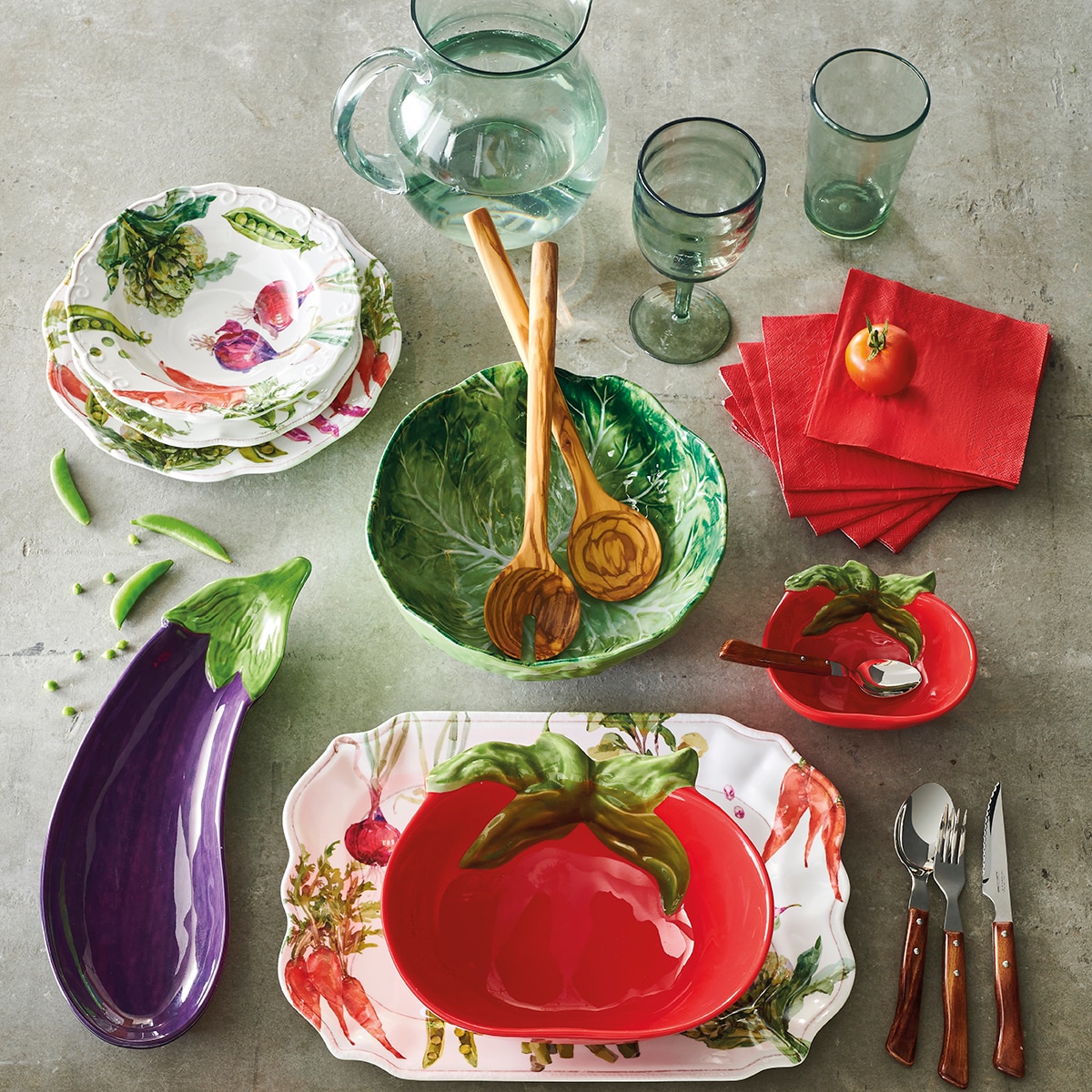Saladeira de Melamina Alface Veggies Verde-4
