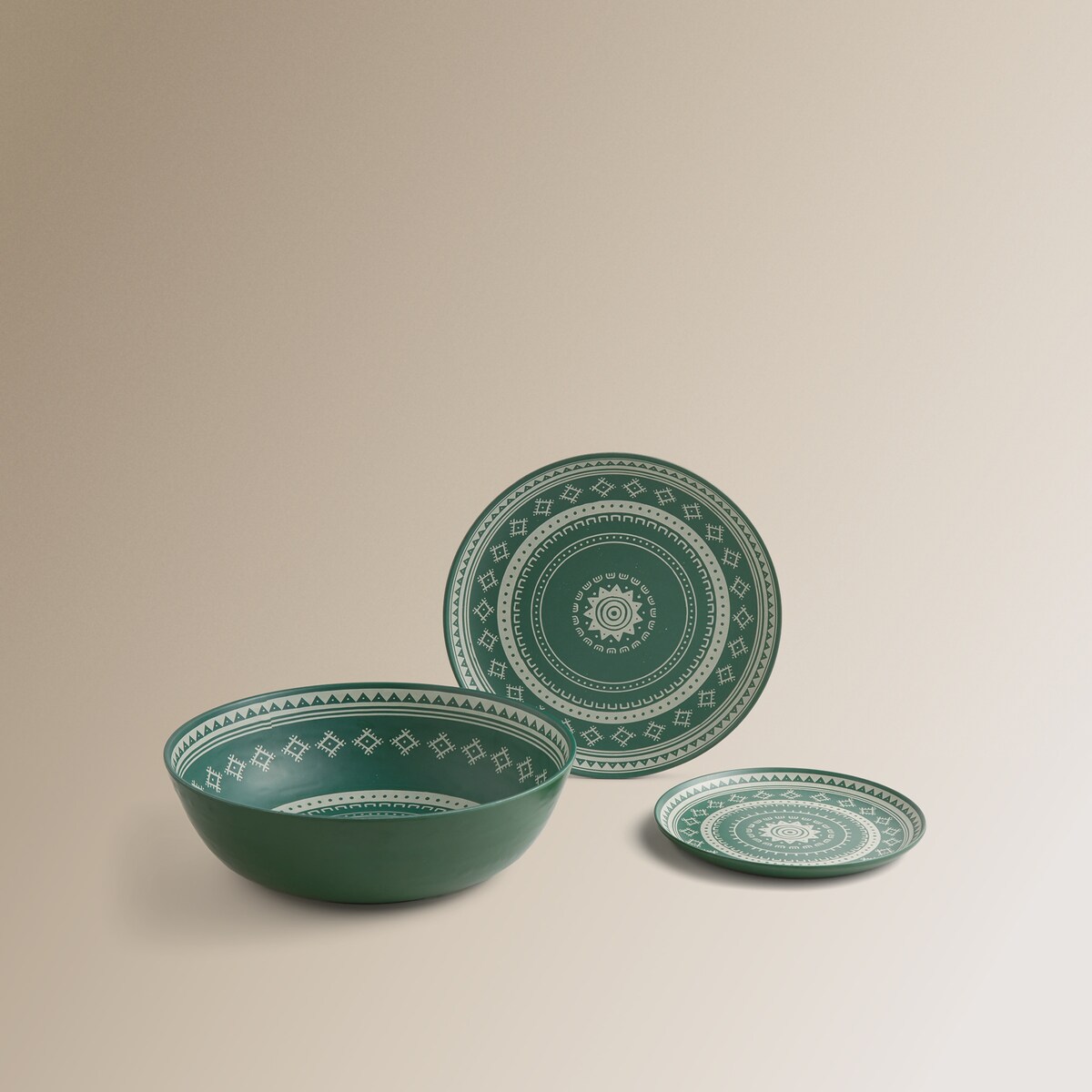 Ensaladera de melamina Oaxaca Basics El Corte Inglés Verde-5