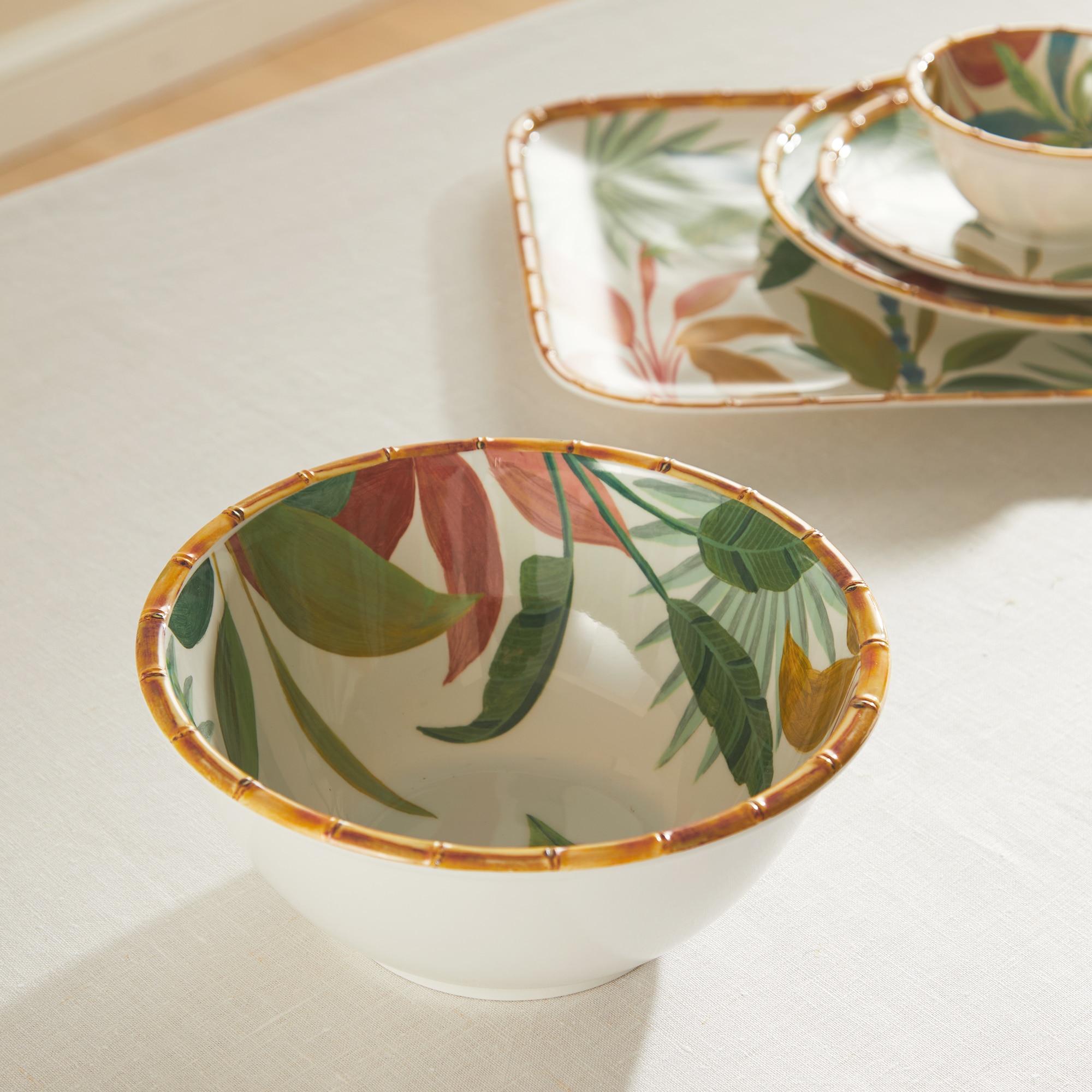 Saladeira de Melamina Tropical Amali Multicolor-1