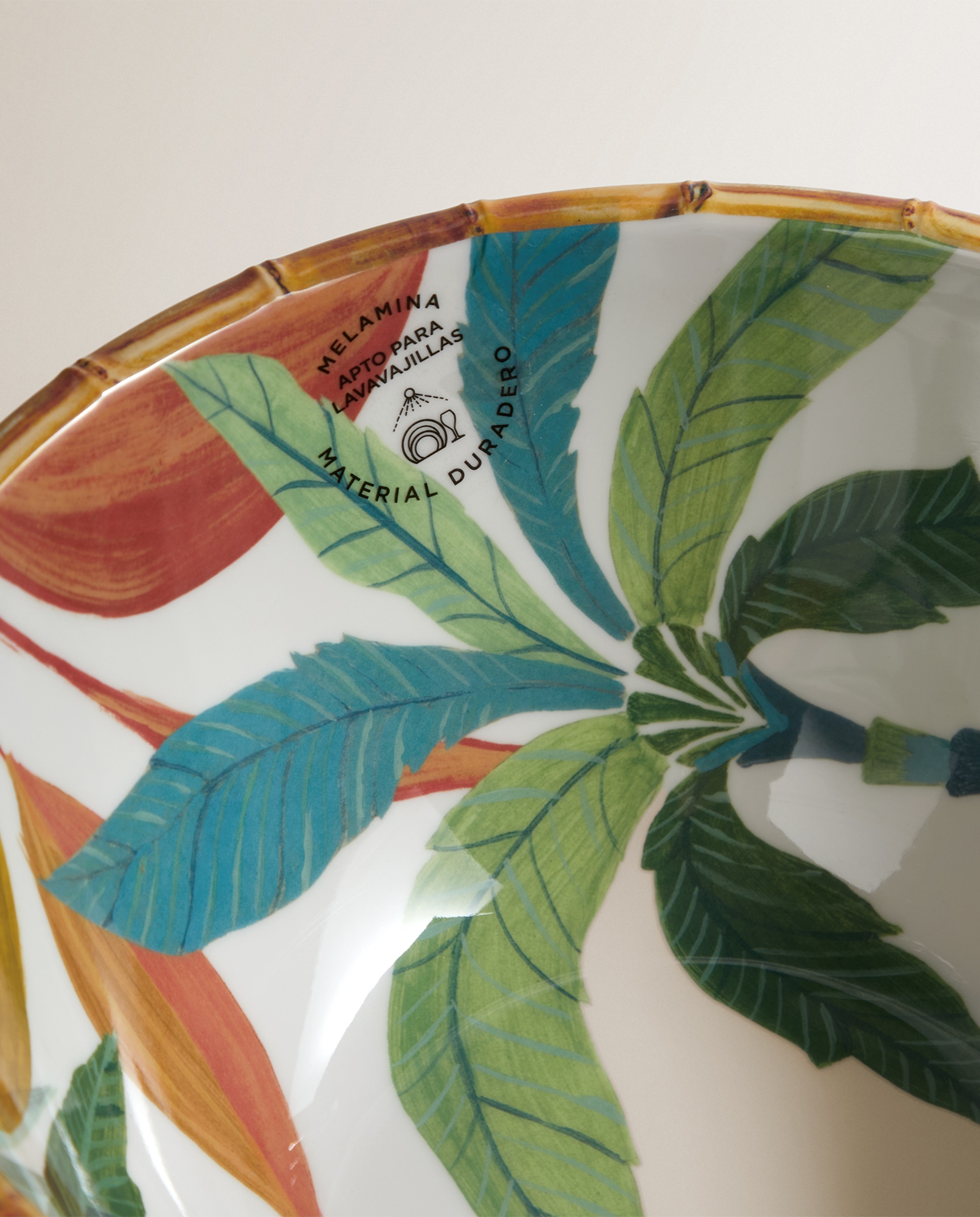 Saladeira de Melamina Tropical Amali Multicolor-5