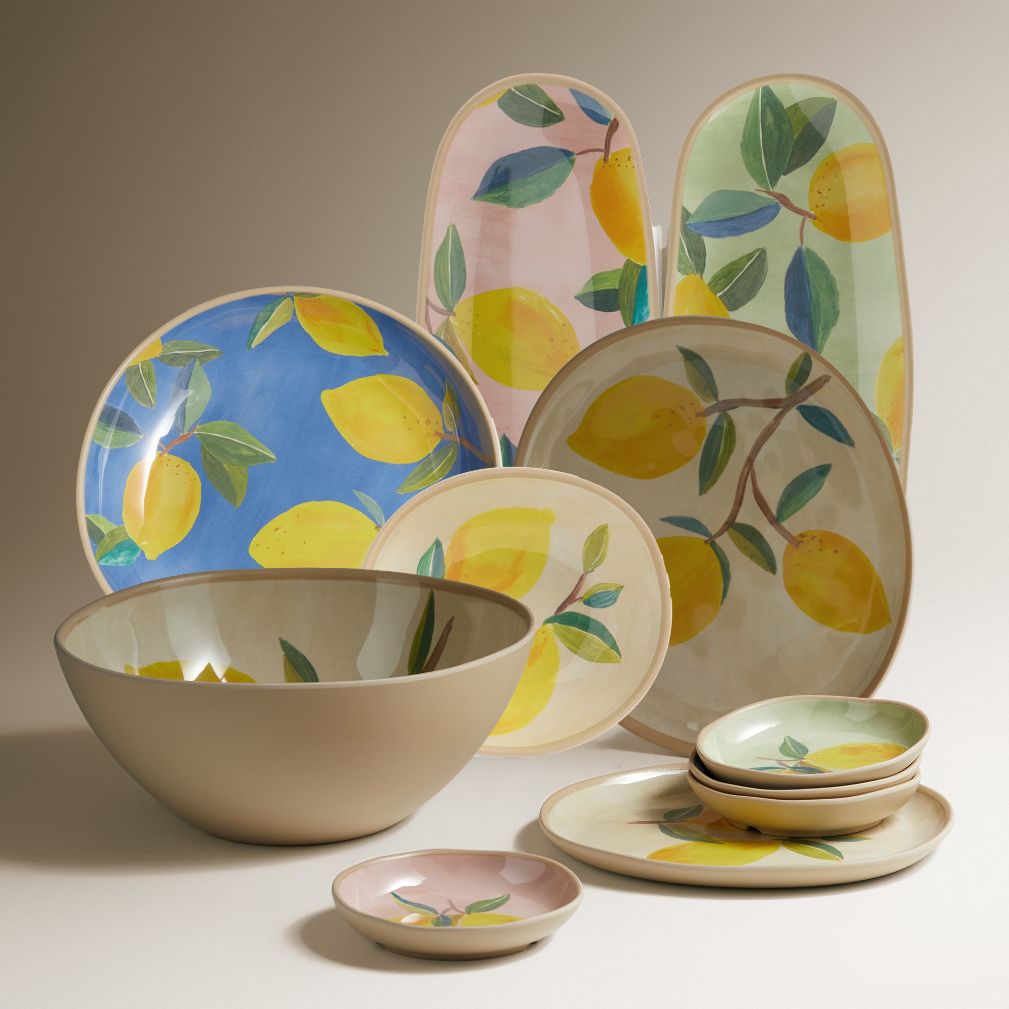 Saladeira de Melamina Catania - Azul Azul-7