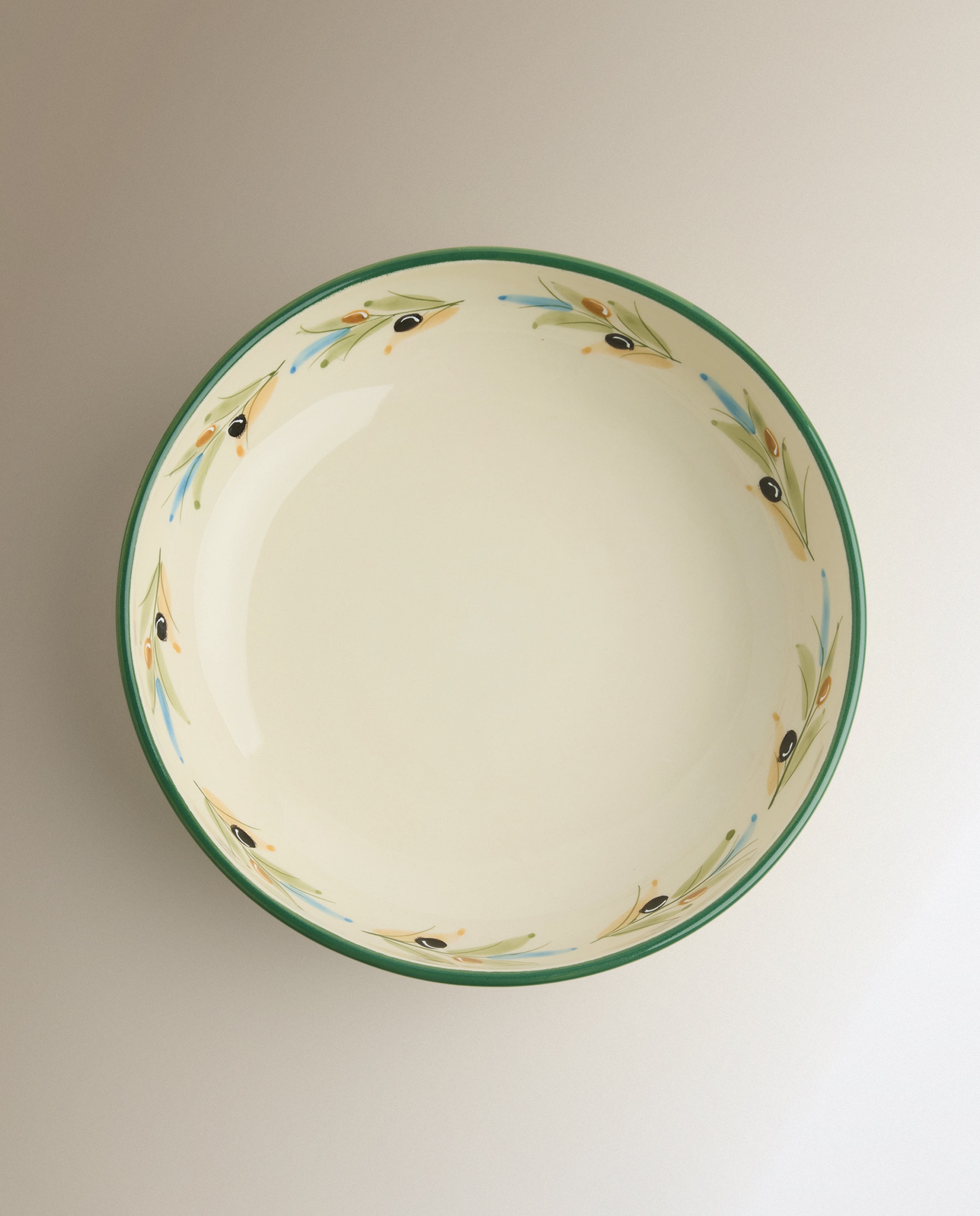 Saladeira Pintada à Mão Olivo Multicolor-2
