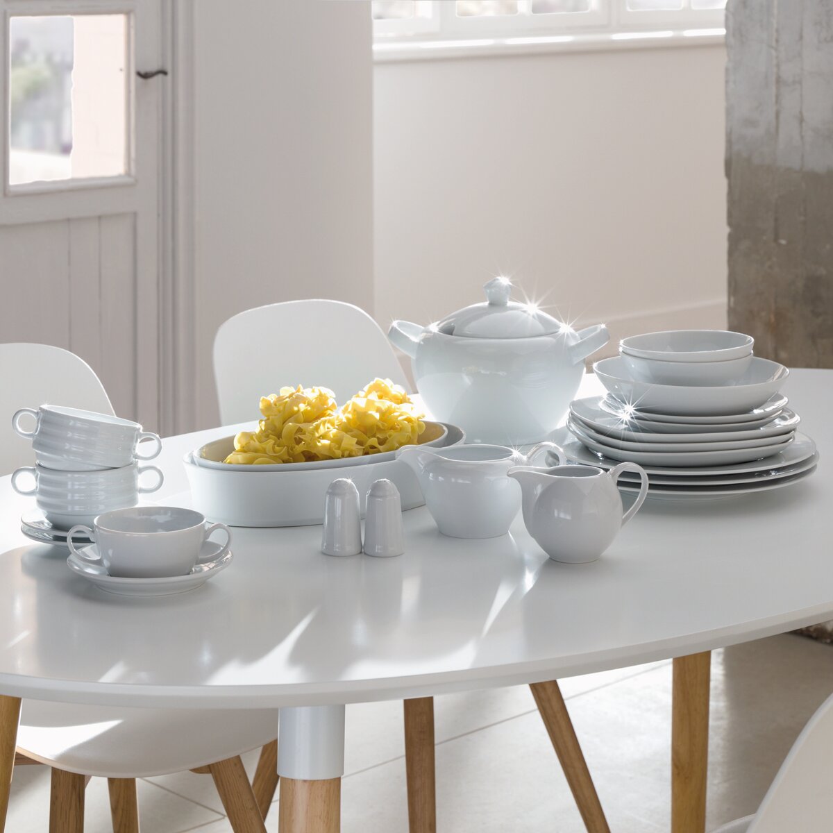 Travessa oval Universal El Corte Inglés Branco-2