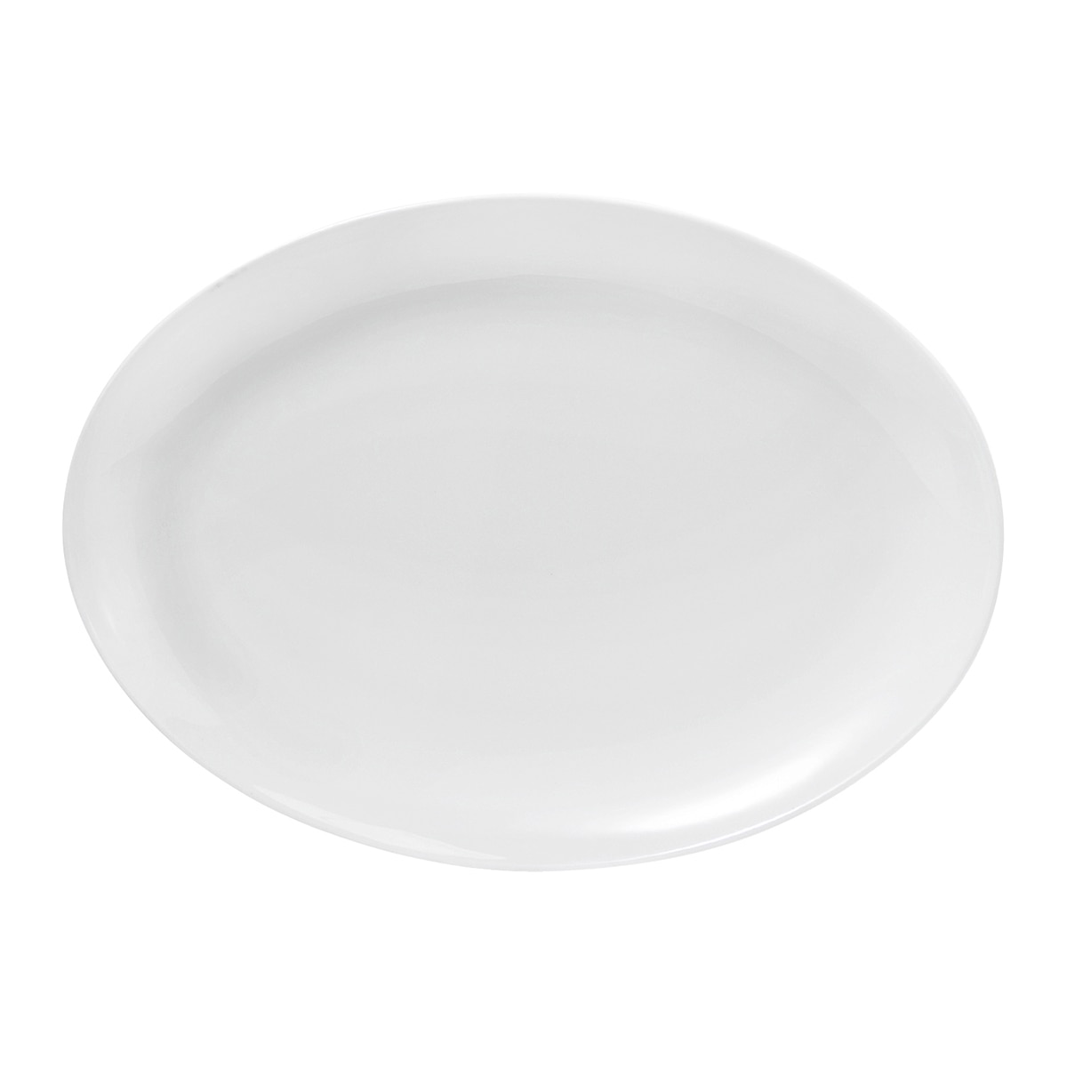 Travessa oval arredondada Bone China Essential El Corte Inglés Branco-1